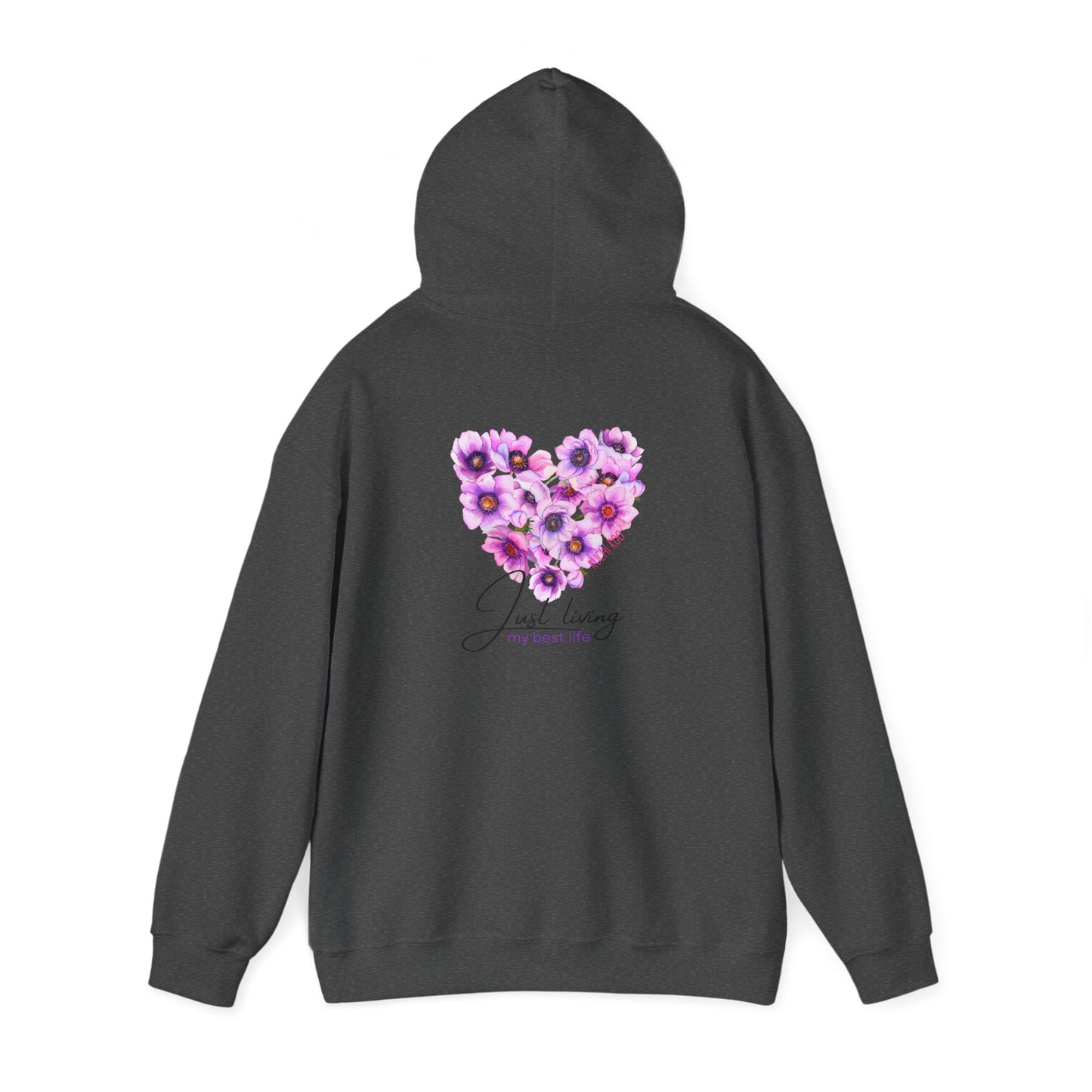 Floral Heart Unisex Hoodie - Cozy & Stylish Sweatshirt for Everyday Comfort