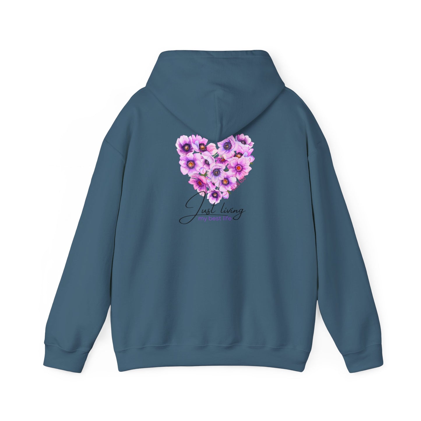 Floral Heart Unisex Hoodie - Cozy & Stylish Sweatshirt for Everyday Comfort