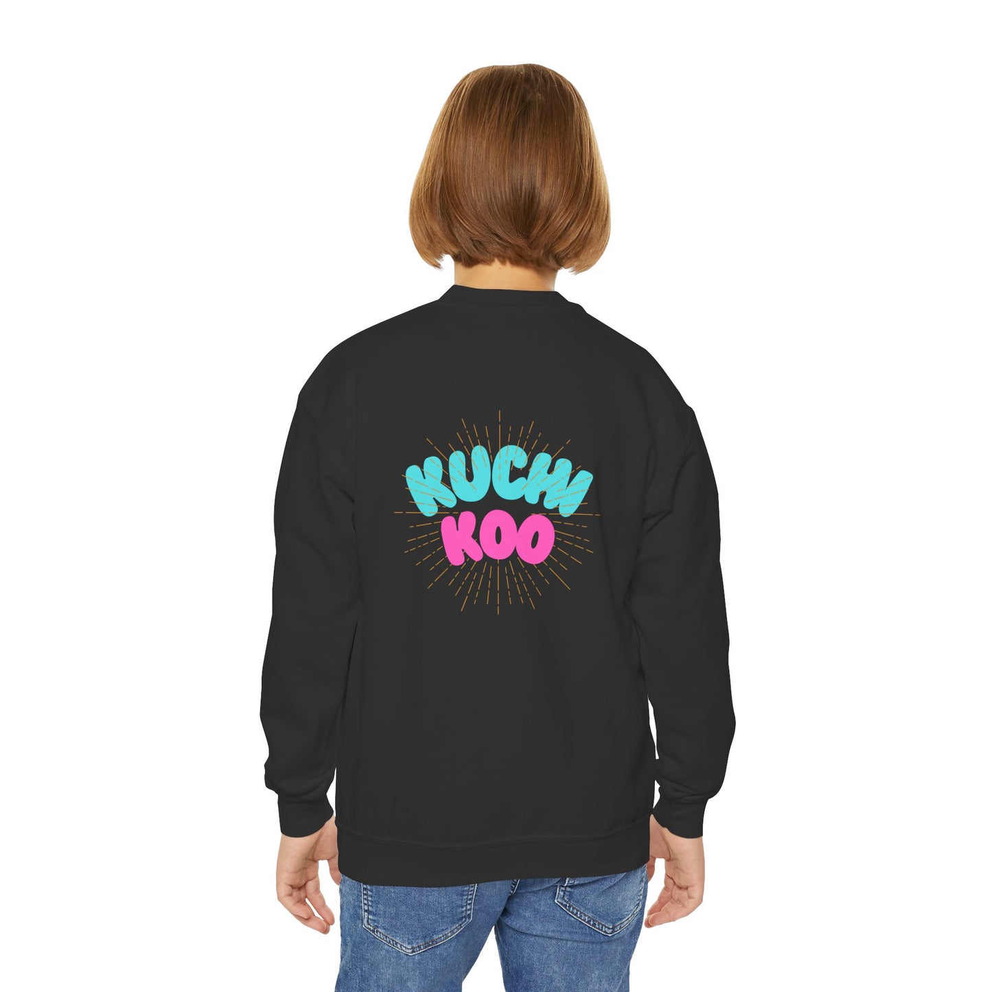 Youth Crewneck Sweatshirt - "Kucha Koo" Fun Graphic for Kids