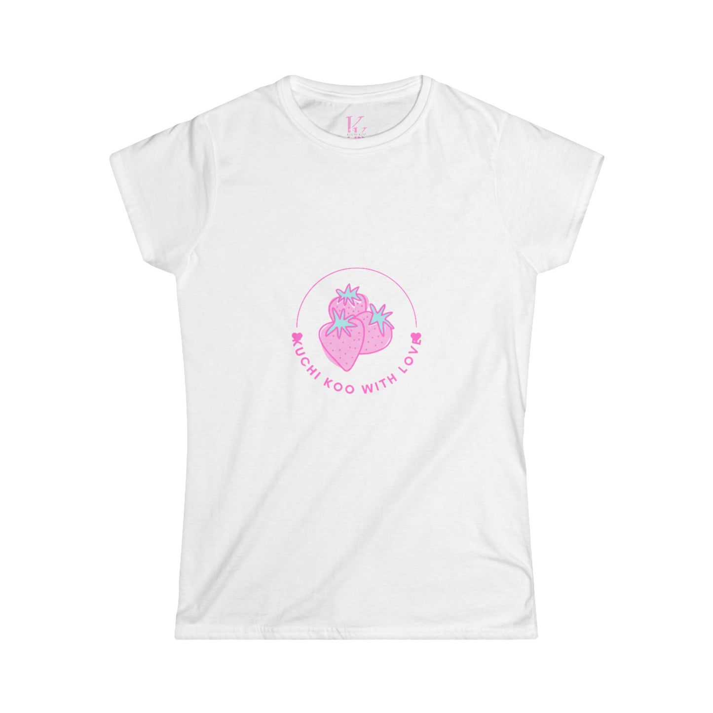 Cute Strawberry Women's Softstyle Tee - "Much Koo With Love"