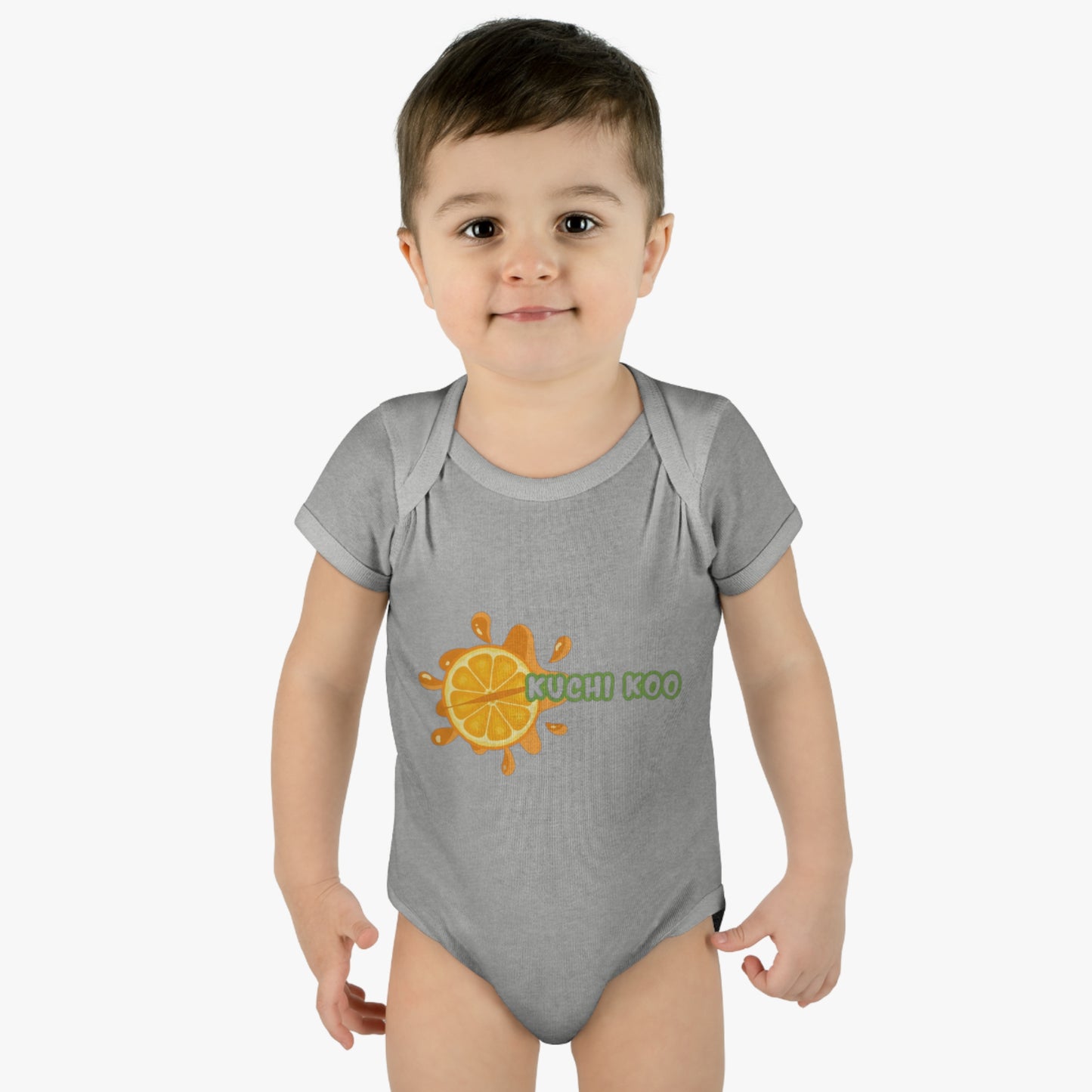 Kuchi Koo Citrus Infant Bodysuit - Cute Baby Rib Onesie
