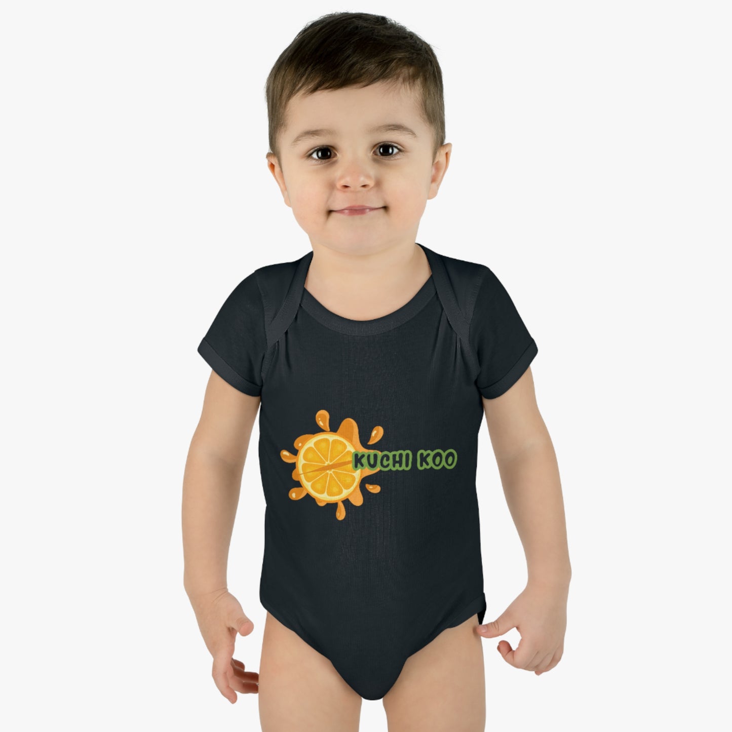 Kuchi Koo Citrus Infant Bodysuit - Cute Baby Rib Onesie