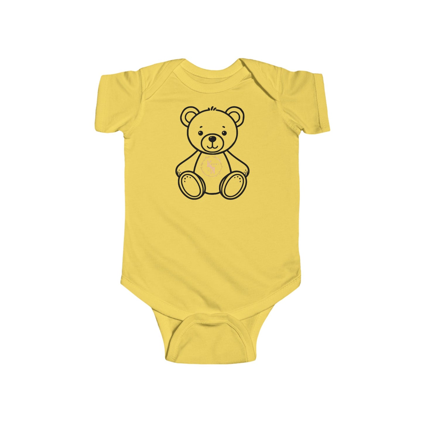 Cute Toddler Bear Bodysuit - Adorable Green Baby Outfit for Newborns