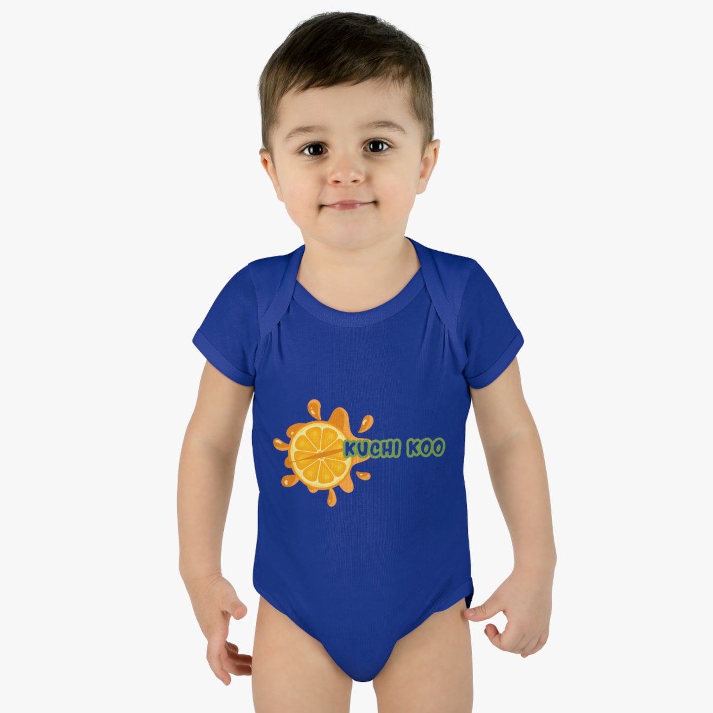 Kuchi Koo Citrus Infant Bodysuit - Cute Baby Rib Onesie