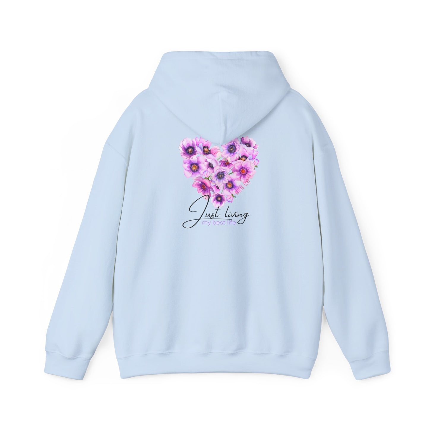 Floral Heart Unisex Hoodie - Cozy & Stylish Sweatshirt for Everyday Comfort