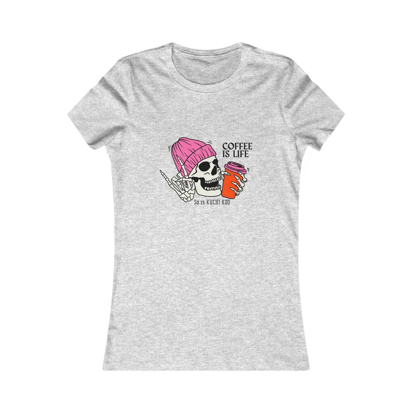 Coffee is Life Women's Tee - Funny Skull Graphic T-Shirt