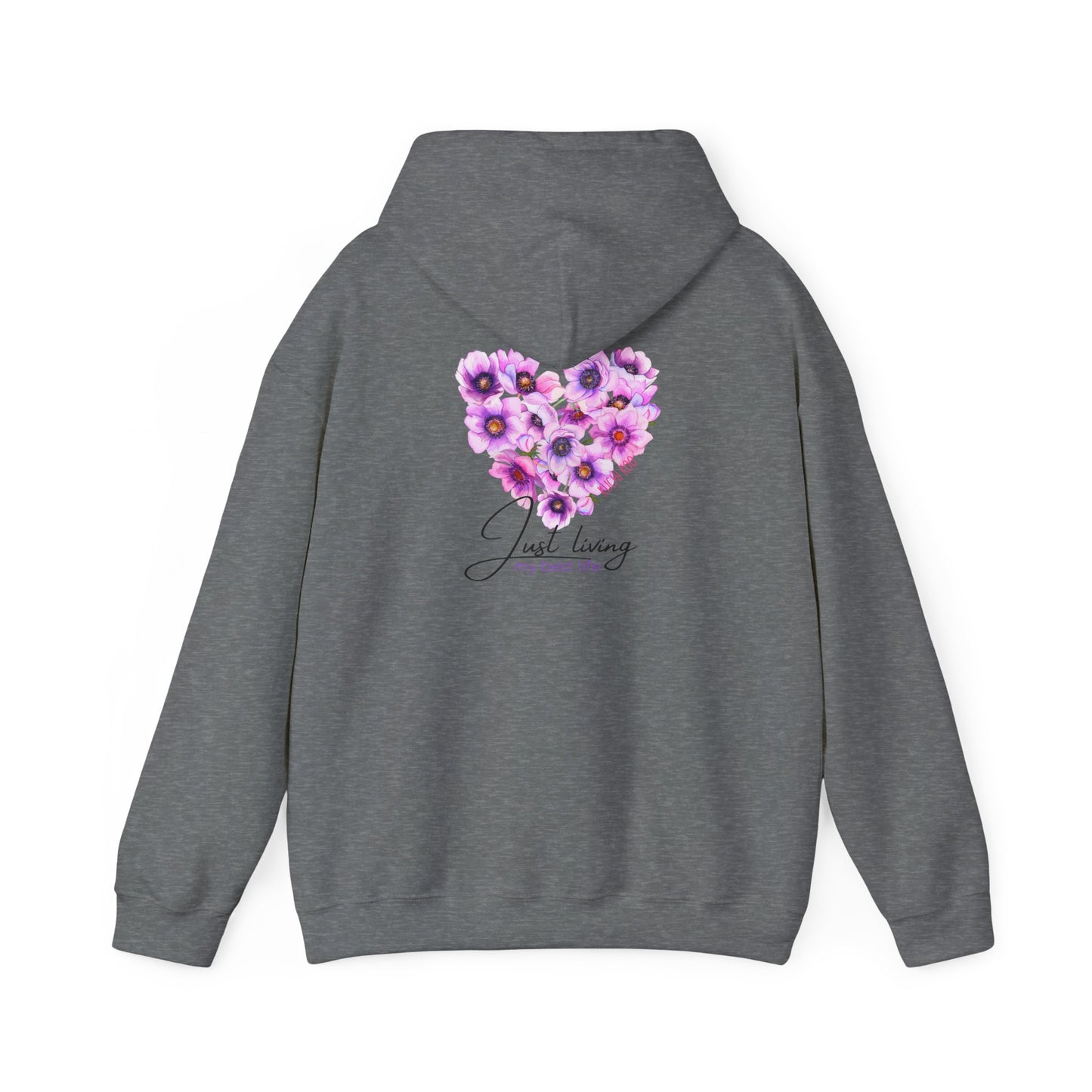 Floral Heart Unisex Hoodie - Cozy & Stylish Sweatshirt for Everyday Comfort
