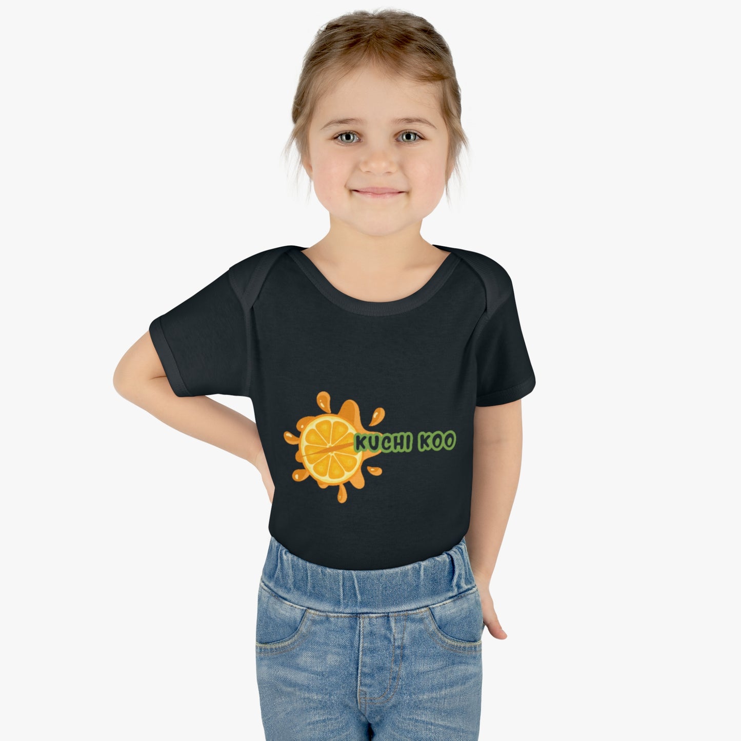 Kuchi Koo Citrus Infant Bodysuit - Cute Baby Rib Onesie