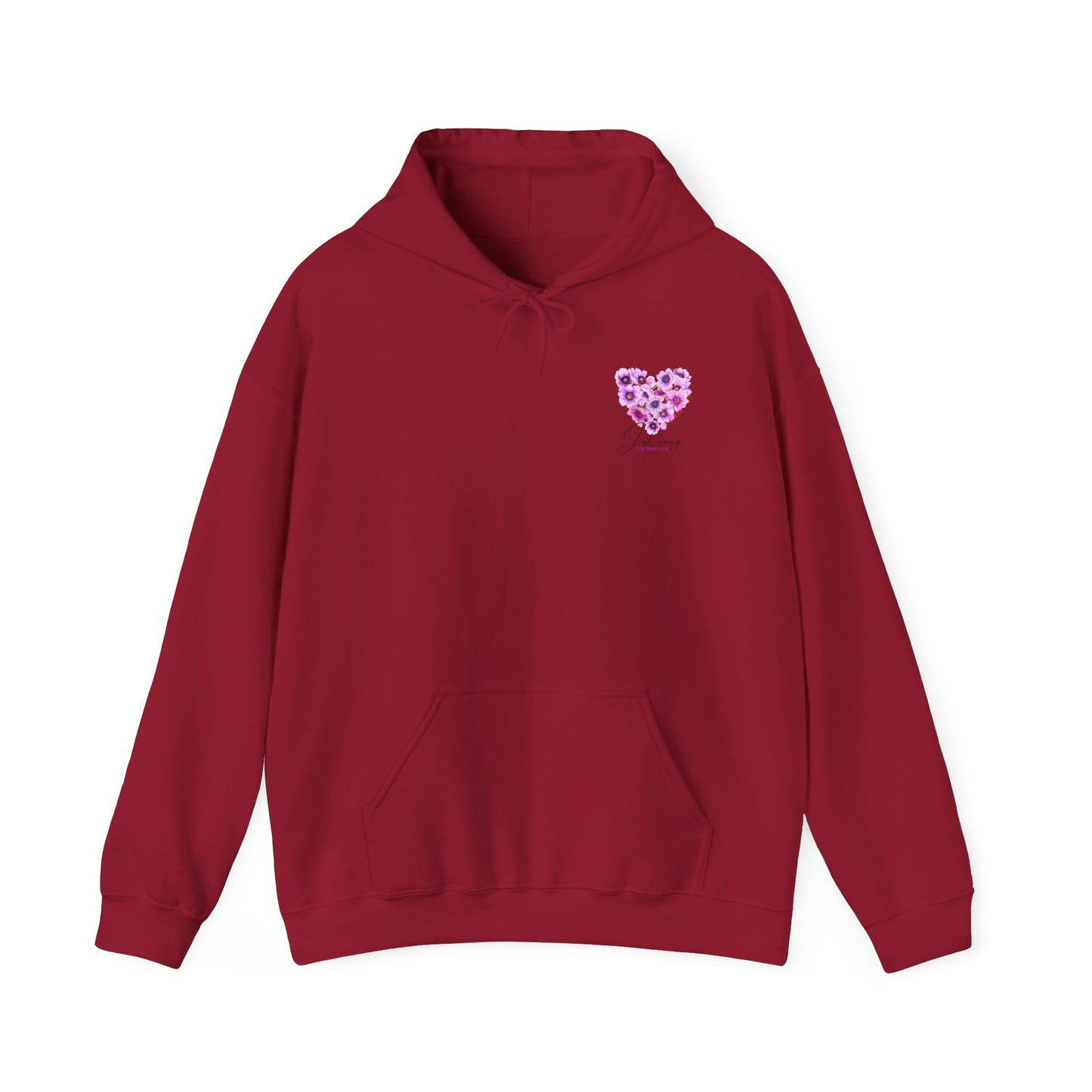 Floral Heart Unisex Hoodie - Cozy & Stylish Sweatshirt for Everyday Comfort