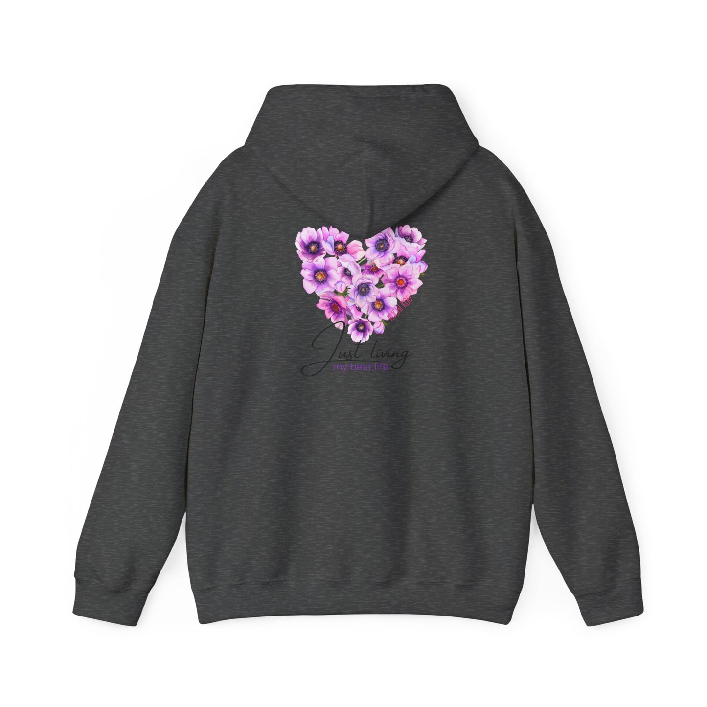 Floral Heart Unisex Hoodie - Cozy & Stylish Sweatshirt for Everyday Comfort