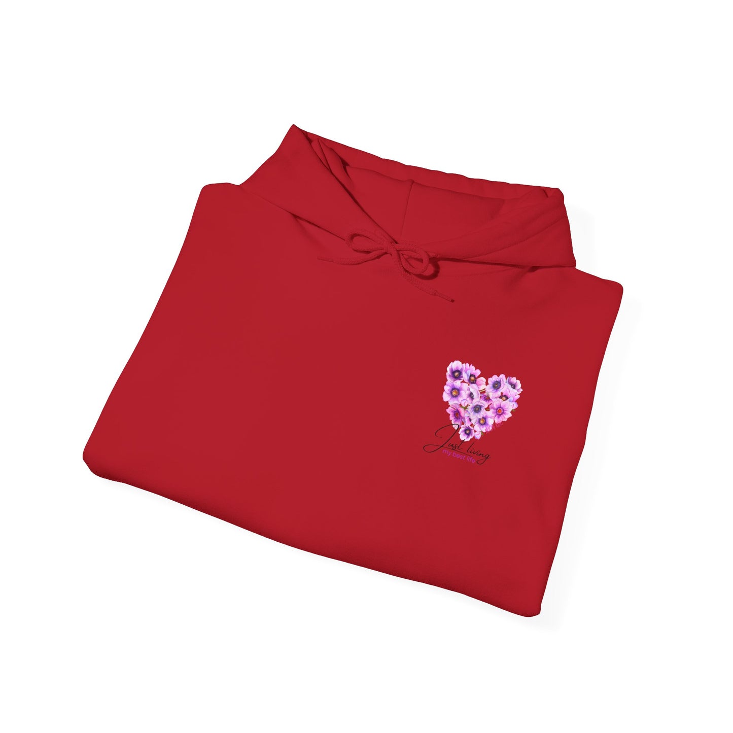Floral Heart Unisex Hoodie - Cozy & Stylish Sweatshirt for Everyday Comfort
