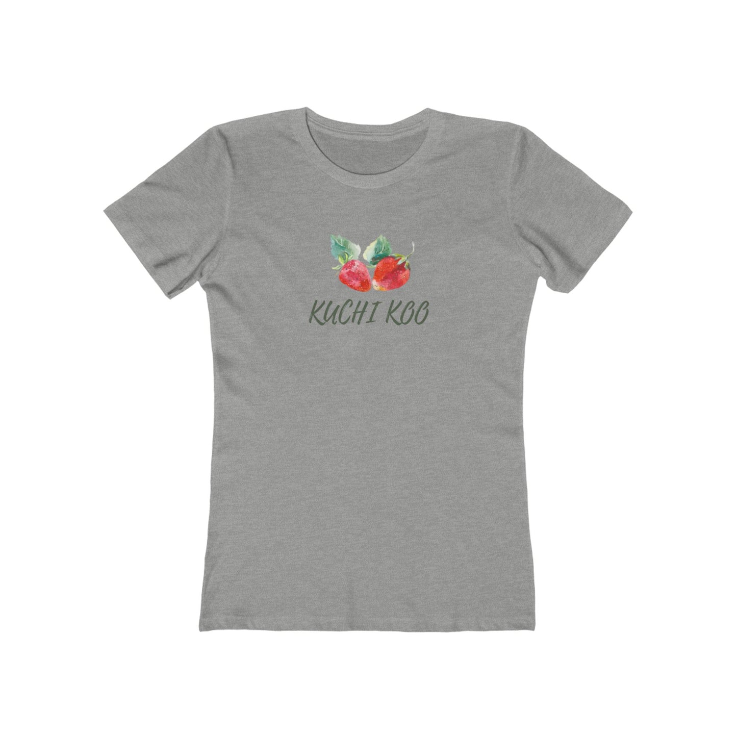 Kuchi Kog Strawberry Boyfriend Tee for Women - Stylish & Comfy Shirt