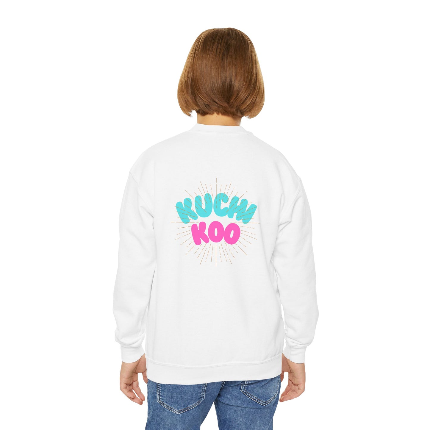Youth Crewneck Sweatshirt - "Kucha Koo" Fun Graphic for Kids