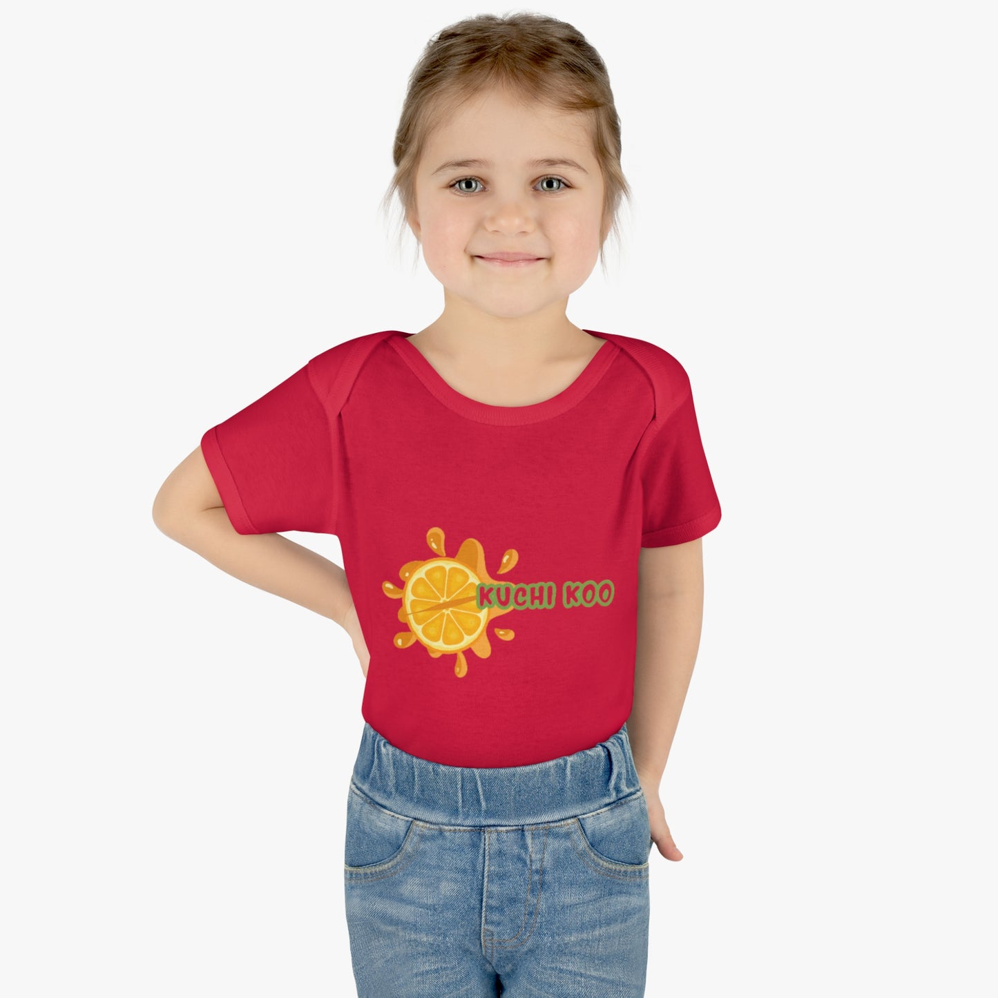 Kuchi Koo Citrus Infant Bodysuit - Cute Baby Rib Onesie