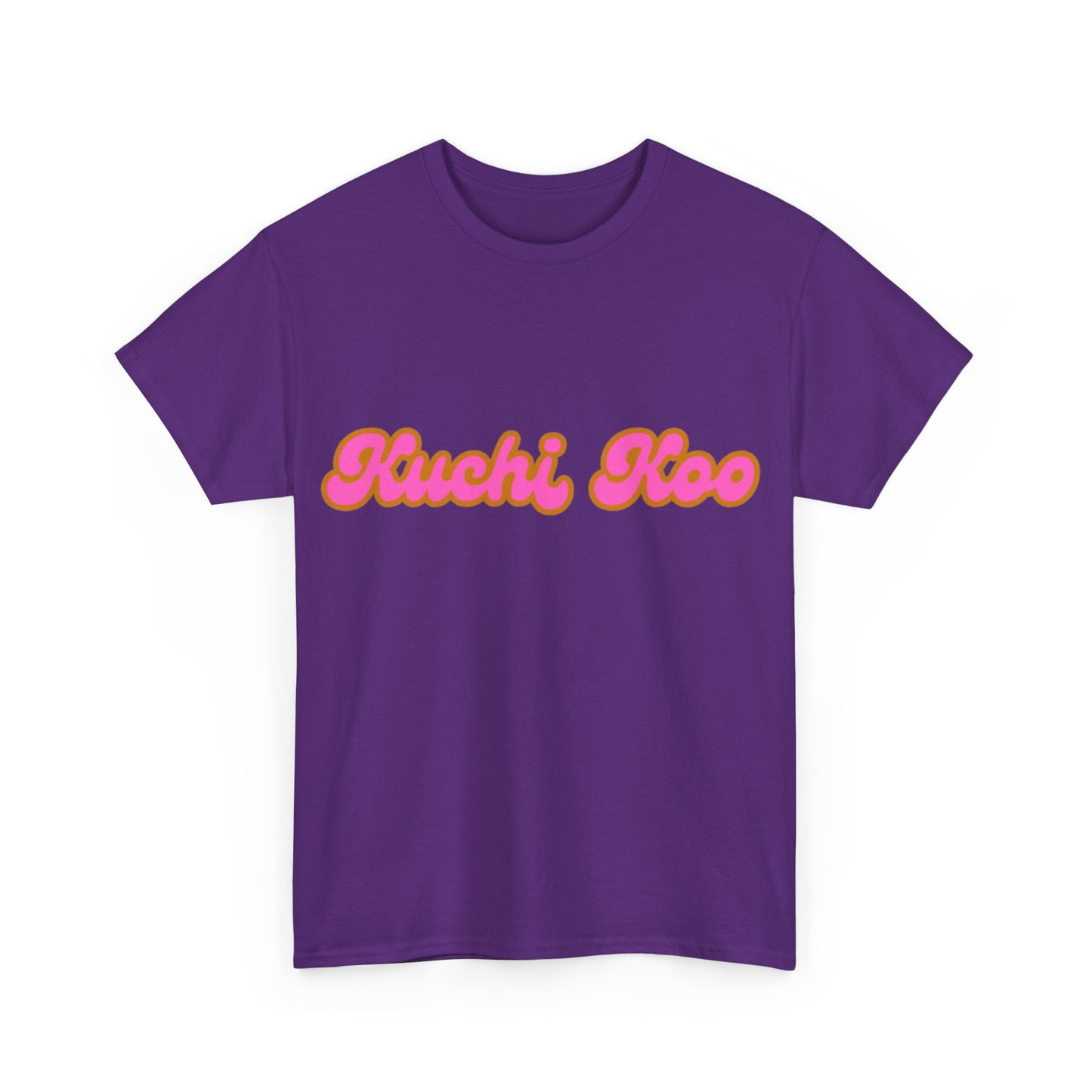 Retro 'Kuchi Koo' Unisex Heavy Cotton Tee - Fun and Trendy T-Shirt for Everyday Wear