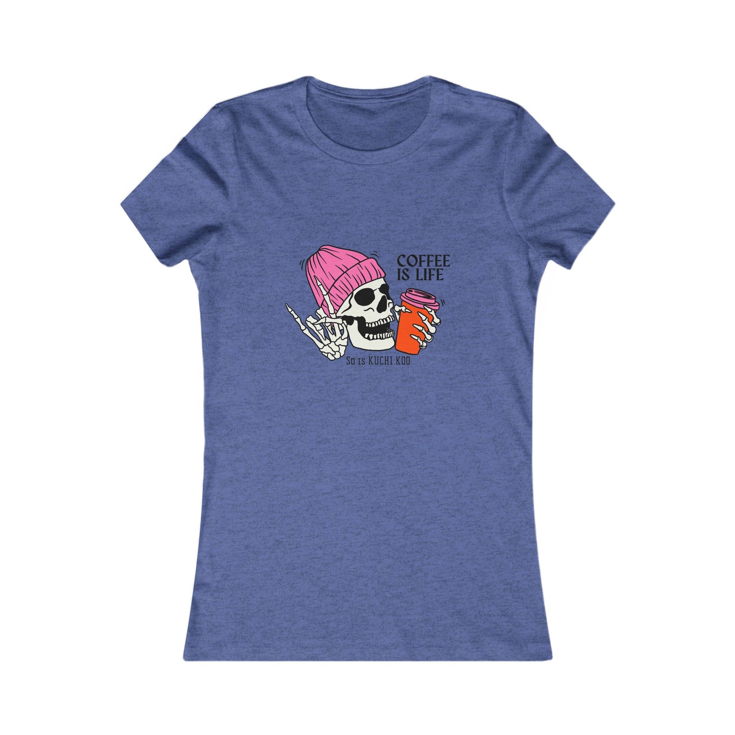 Coffee is Life Women's Tee - Funny Skull Graphic T-Shirt