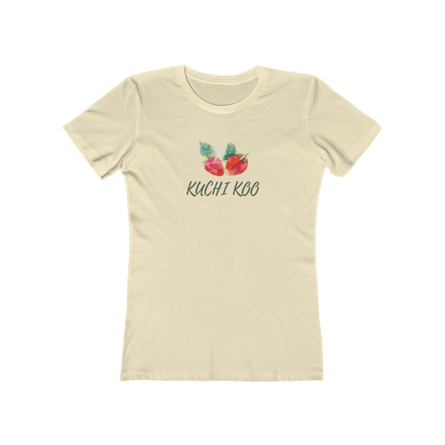 Kuchi Kog Strawberry Boyfriend Tee for Women - Stylish & Comfy Shirt