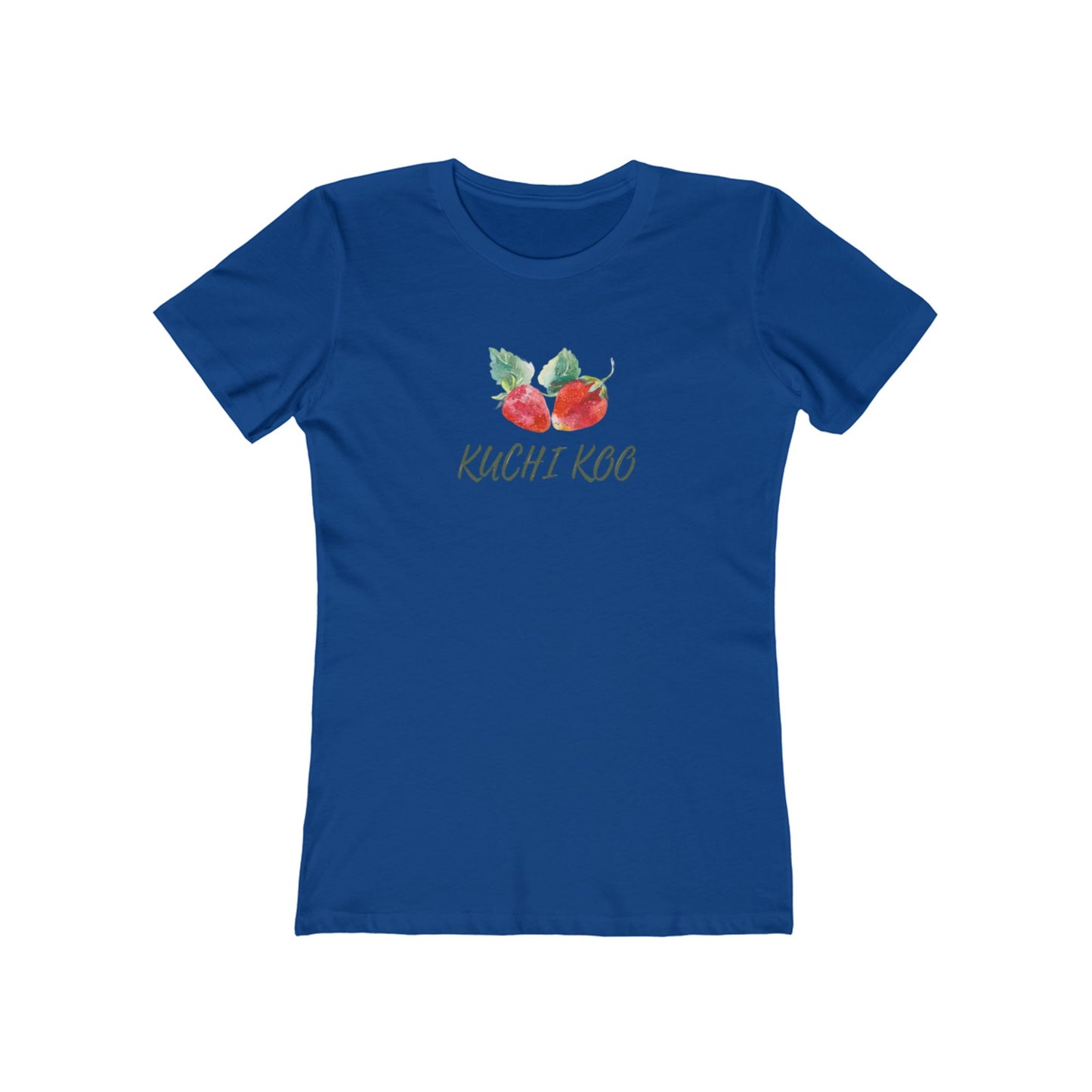 Kuchi Kog Strawberry Boyfriend Tee for Women - Stylish & Comfy Shirt