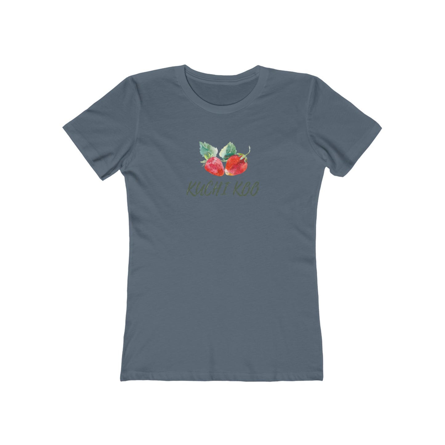 Kuchi Kog Strawberry Boyfriend Tee for Women - Stylish & Comfy Shirt