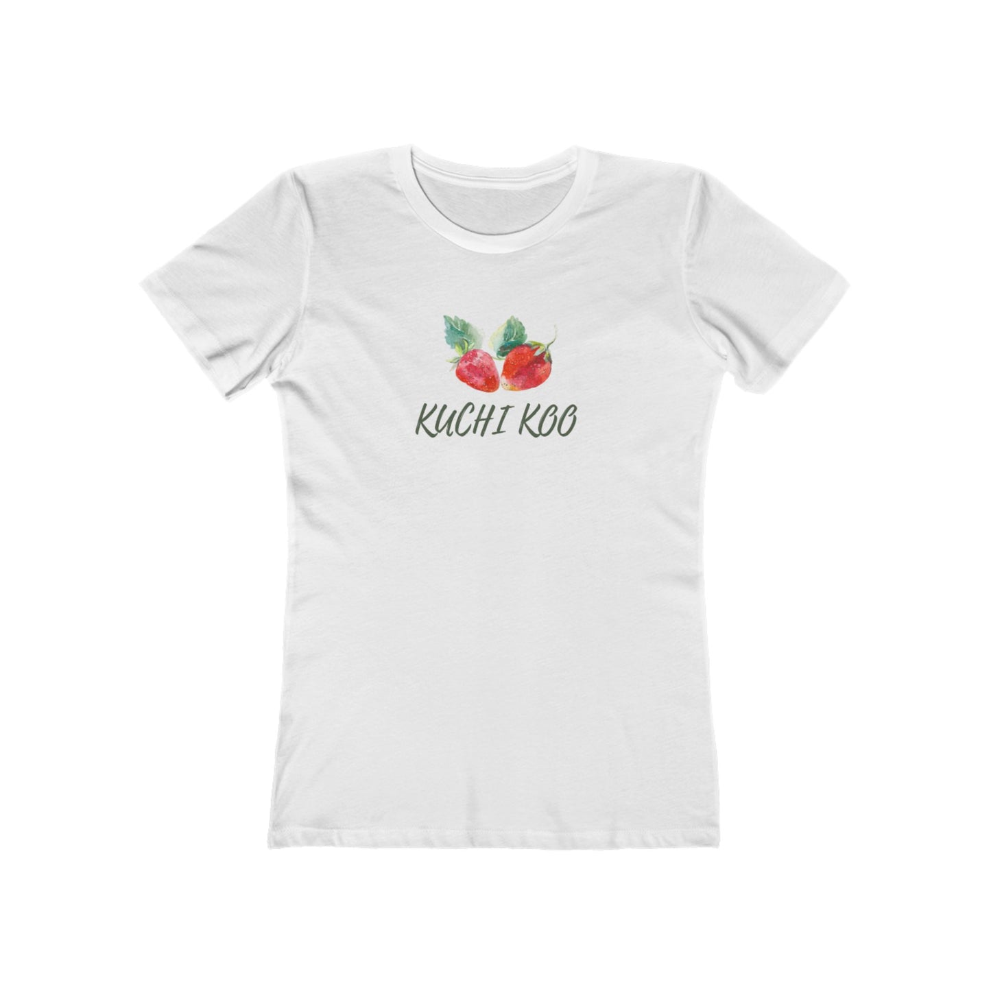 Kuchi Kog Strawberry Boyfriend Tee for Women - Stylish & Comfy Shirt
