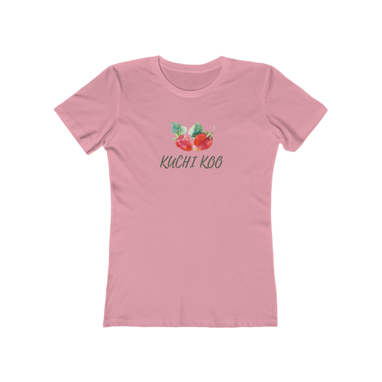Kuchi Kog Strawberry Boyfriend Tee for Women - Stylish & Comfy Shirt