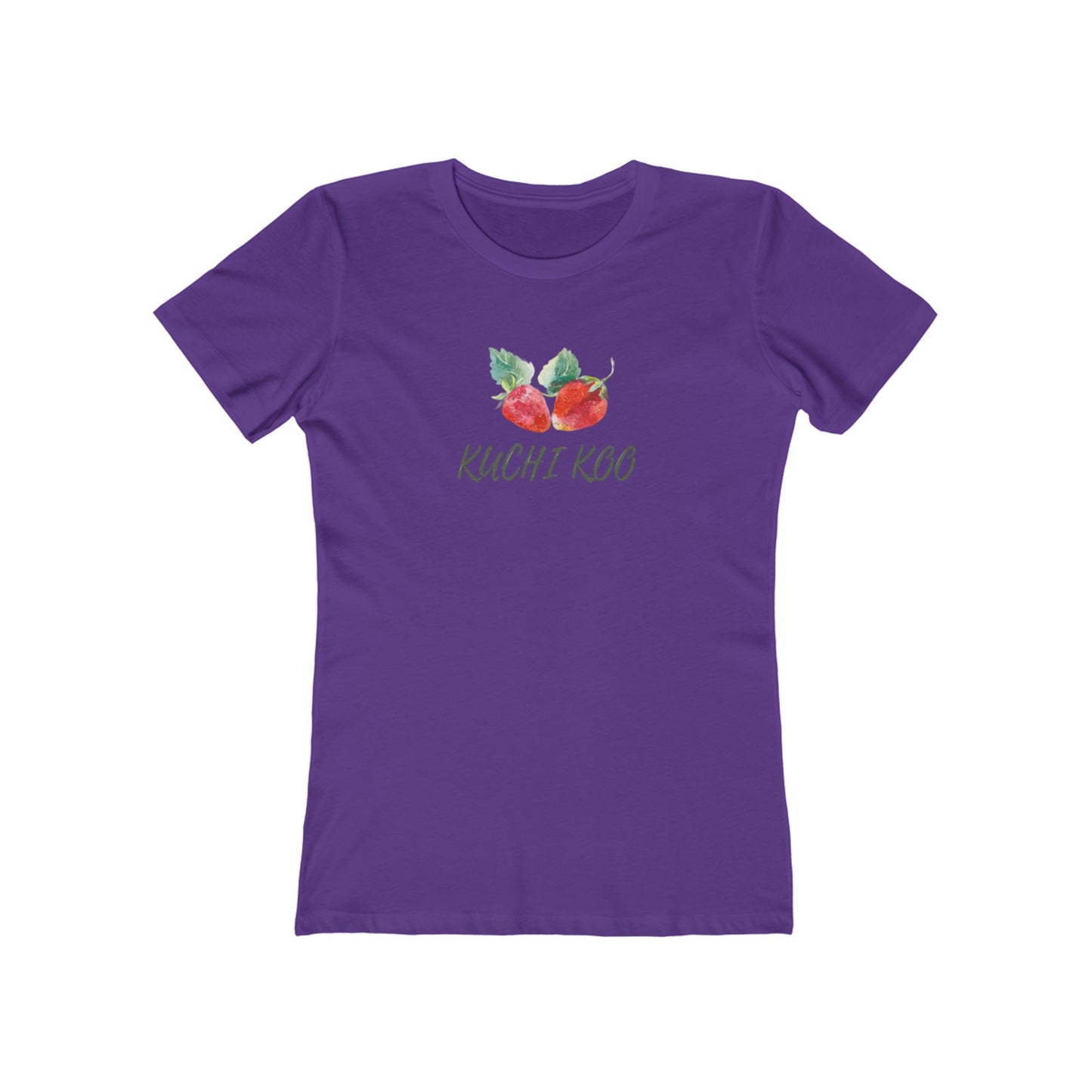 Kuchi Kog Strawberry Boyfriend Tee for Women - Stylish & Comfy Shirt