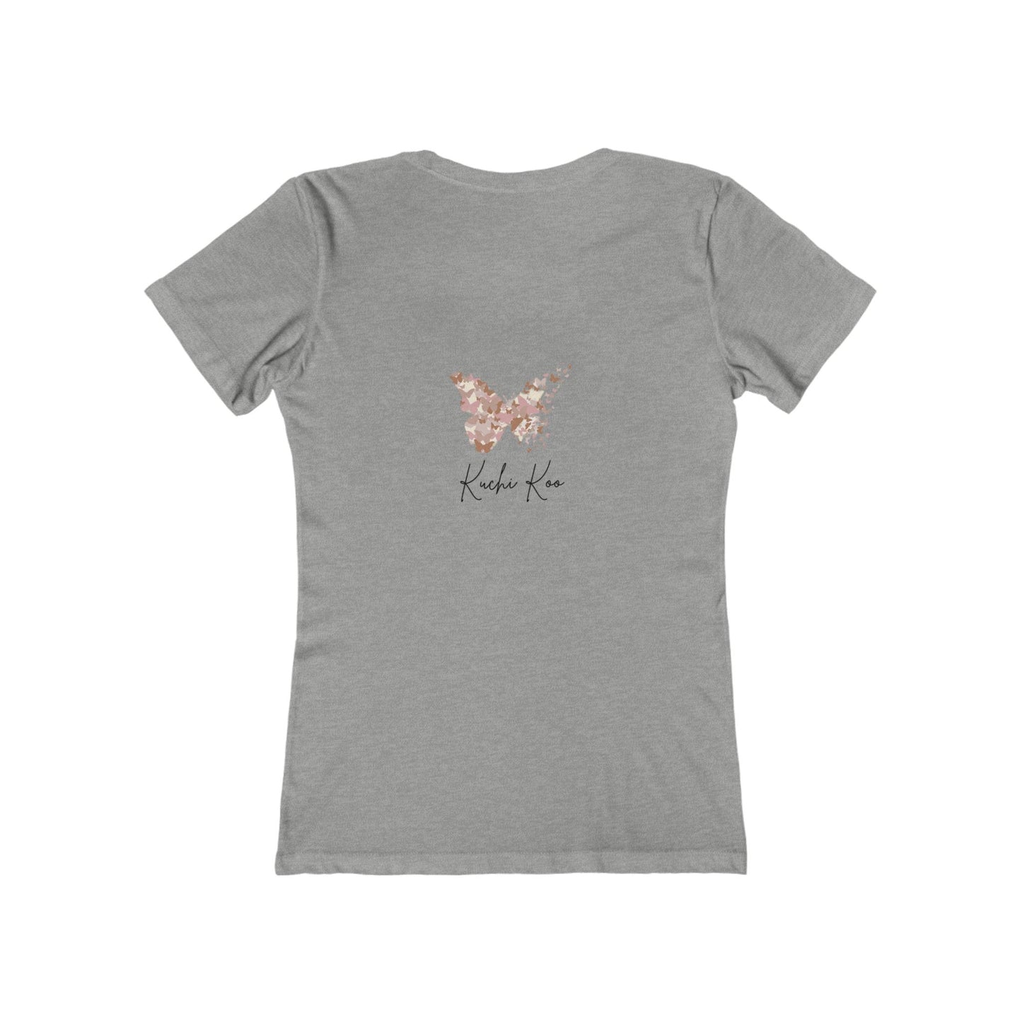 Butterfly Design Women's Boyfriend Tee - Stylish Casual Top