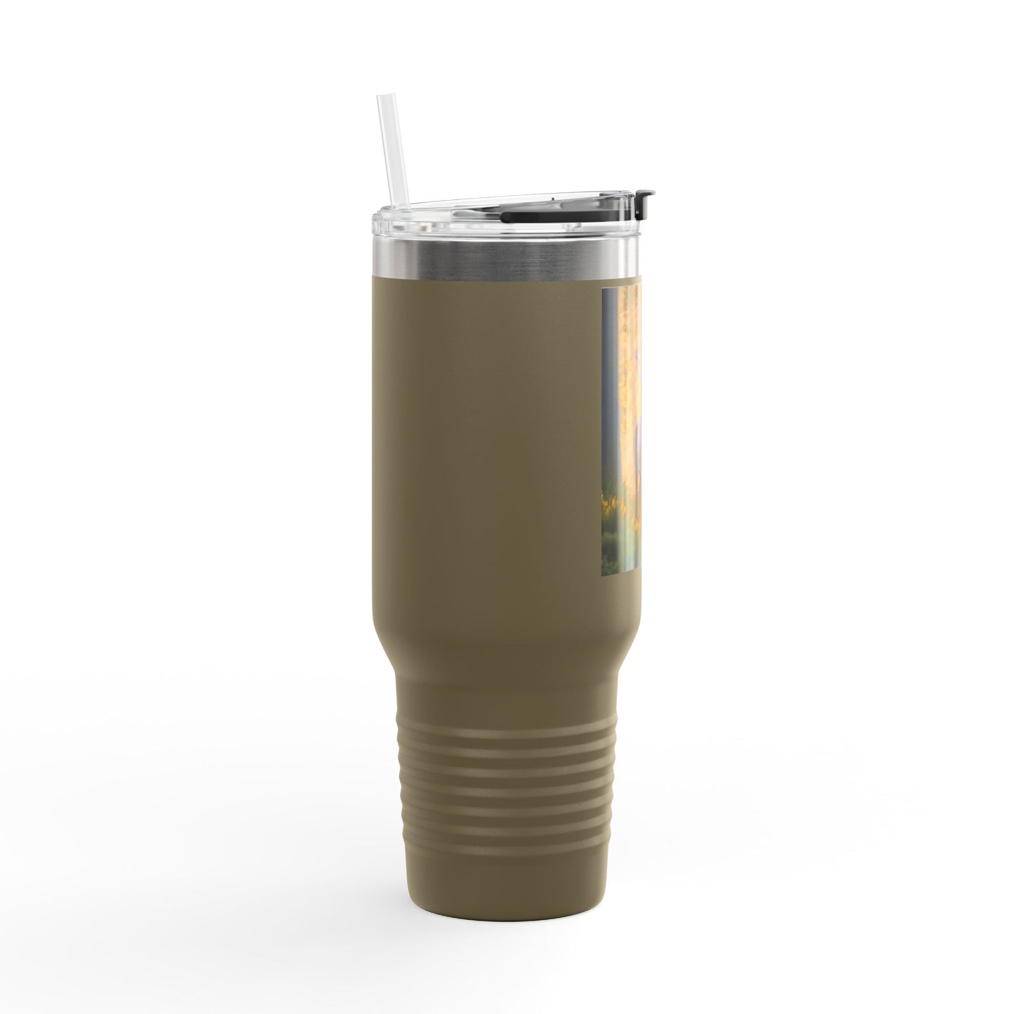 Wildlife Insulated Travel Mug - 40oz with Deer Design