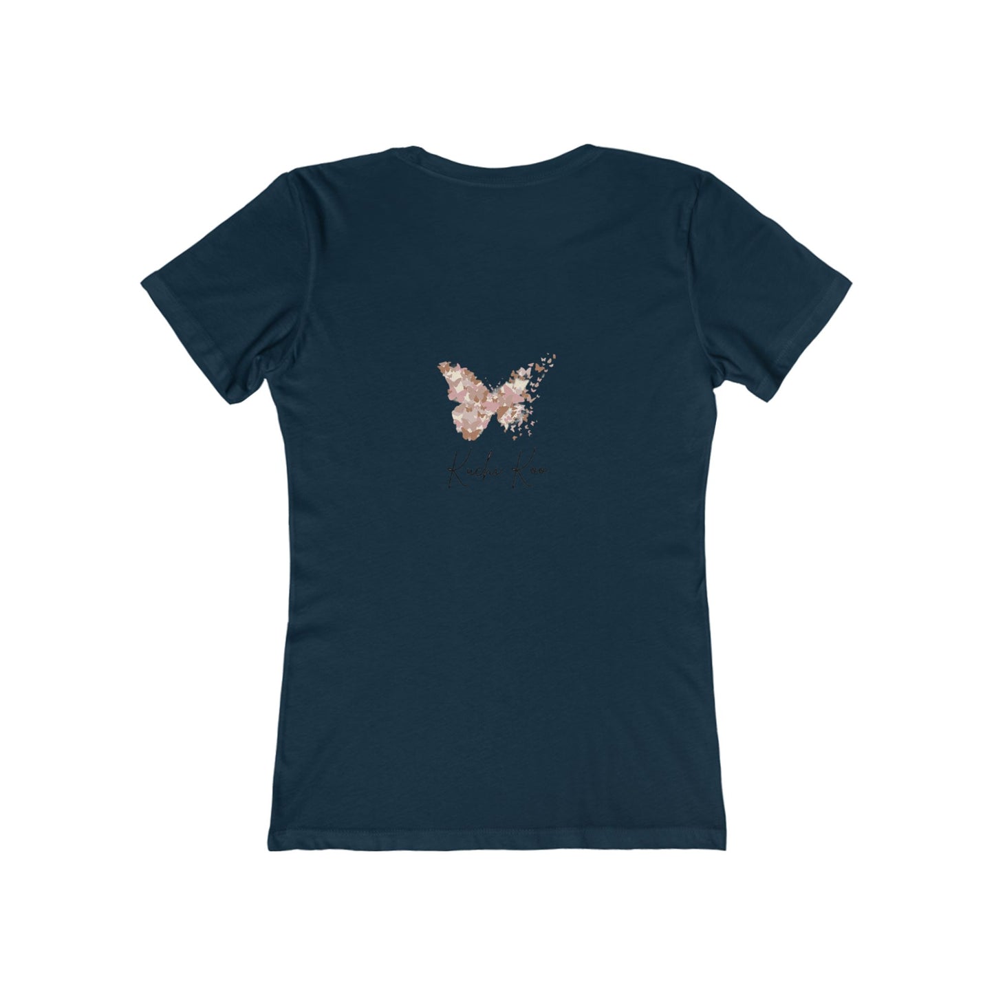 Butterfly Design Women's Boyfriend Tee - Stylish Casual Top