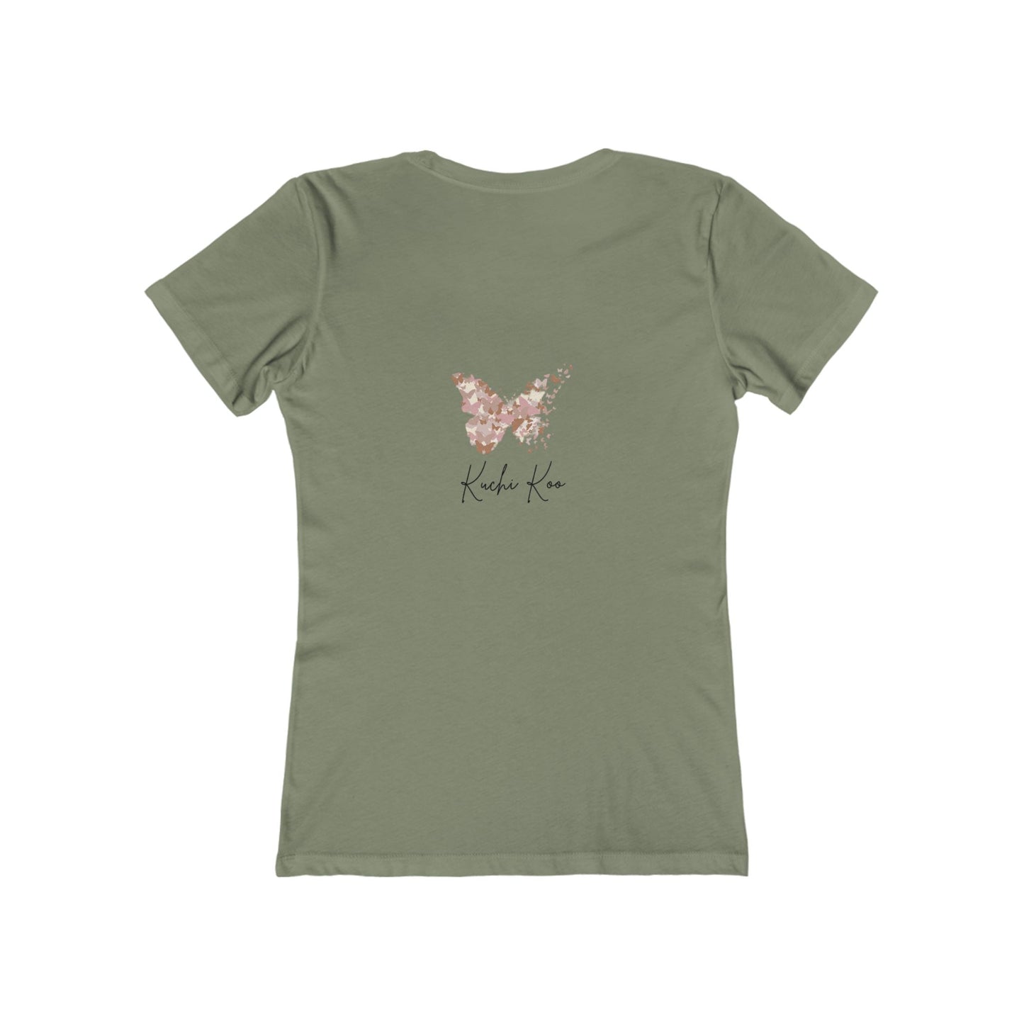 Butterfly Design Women's Boyfriend Tee - Stylish Casual Top