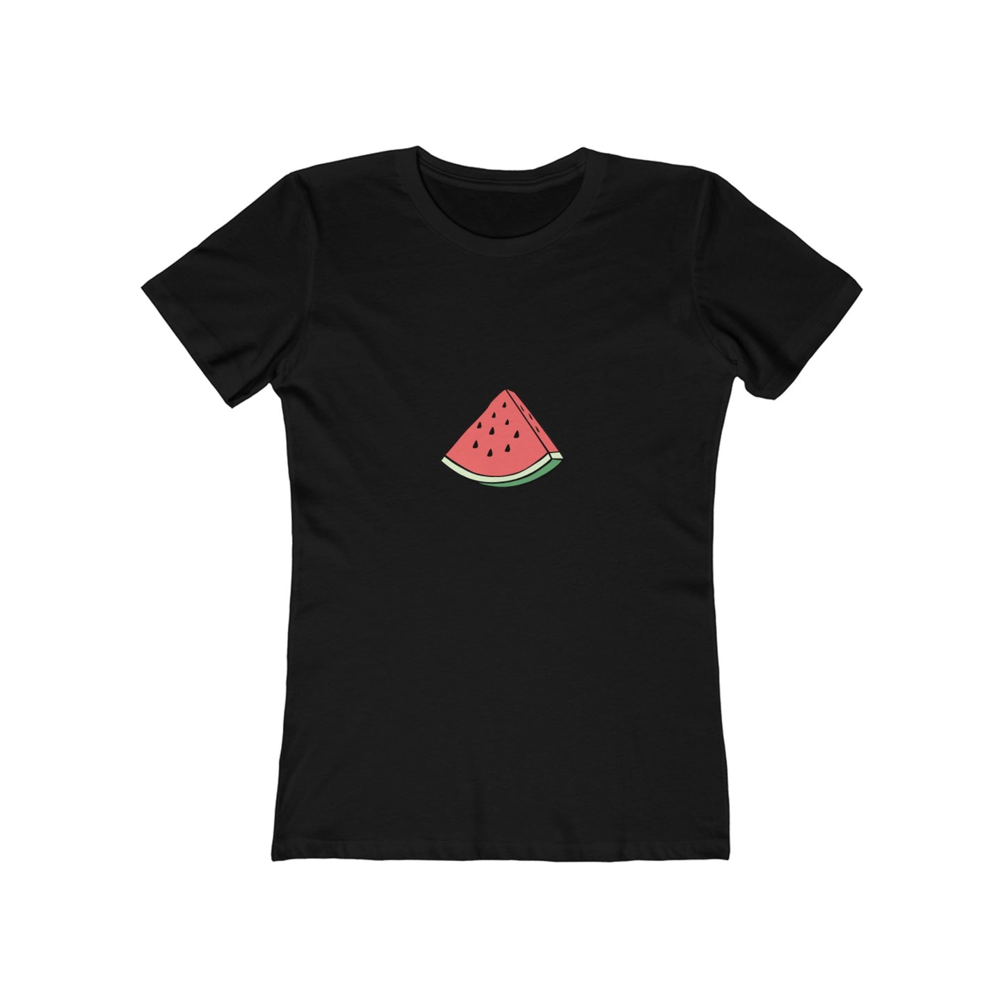 Watermelon Graphic Boyfriend Tee for Women - Casual Summer Style
