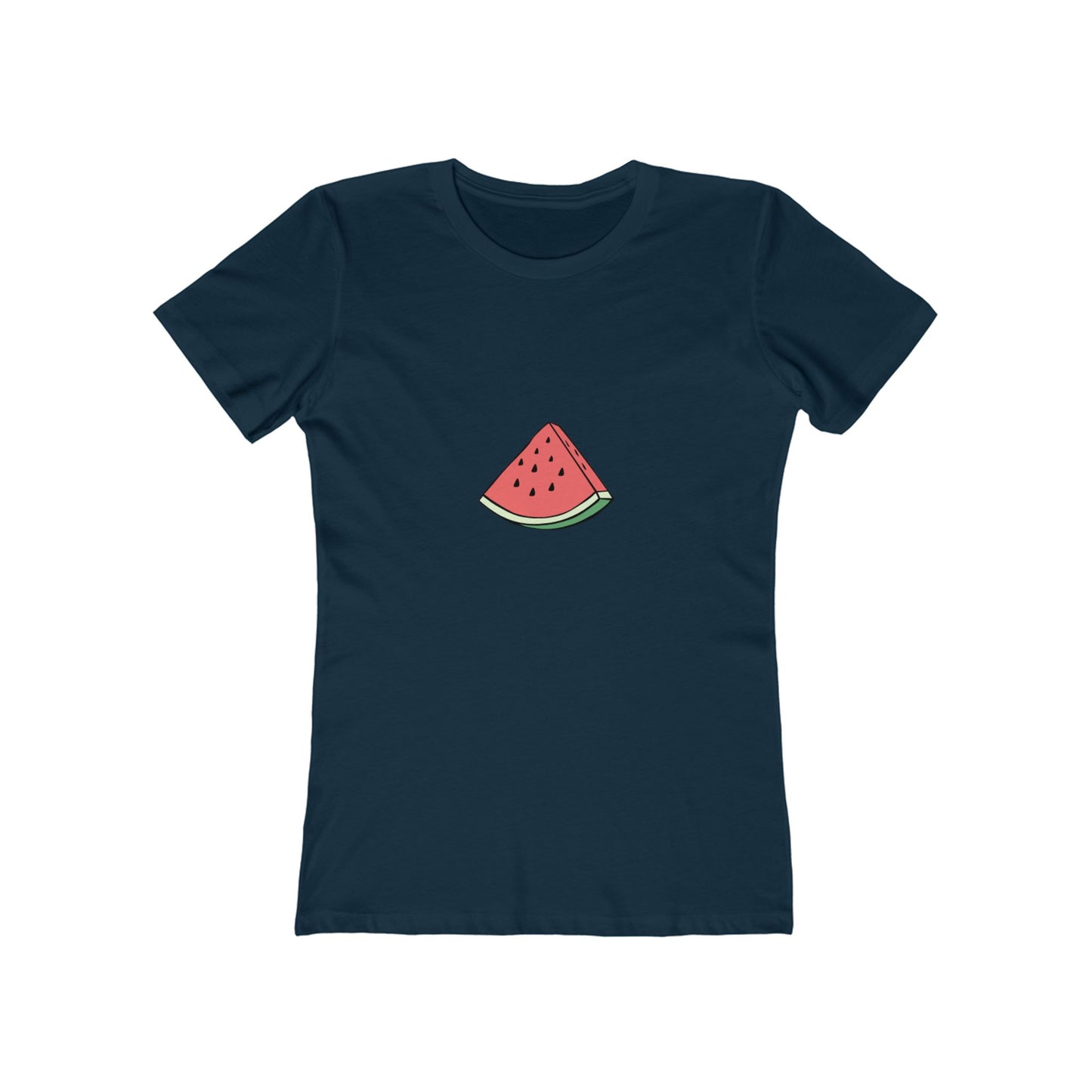 Watermelon Graphic Boyfriend Tee for Women - Casual Summer Style