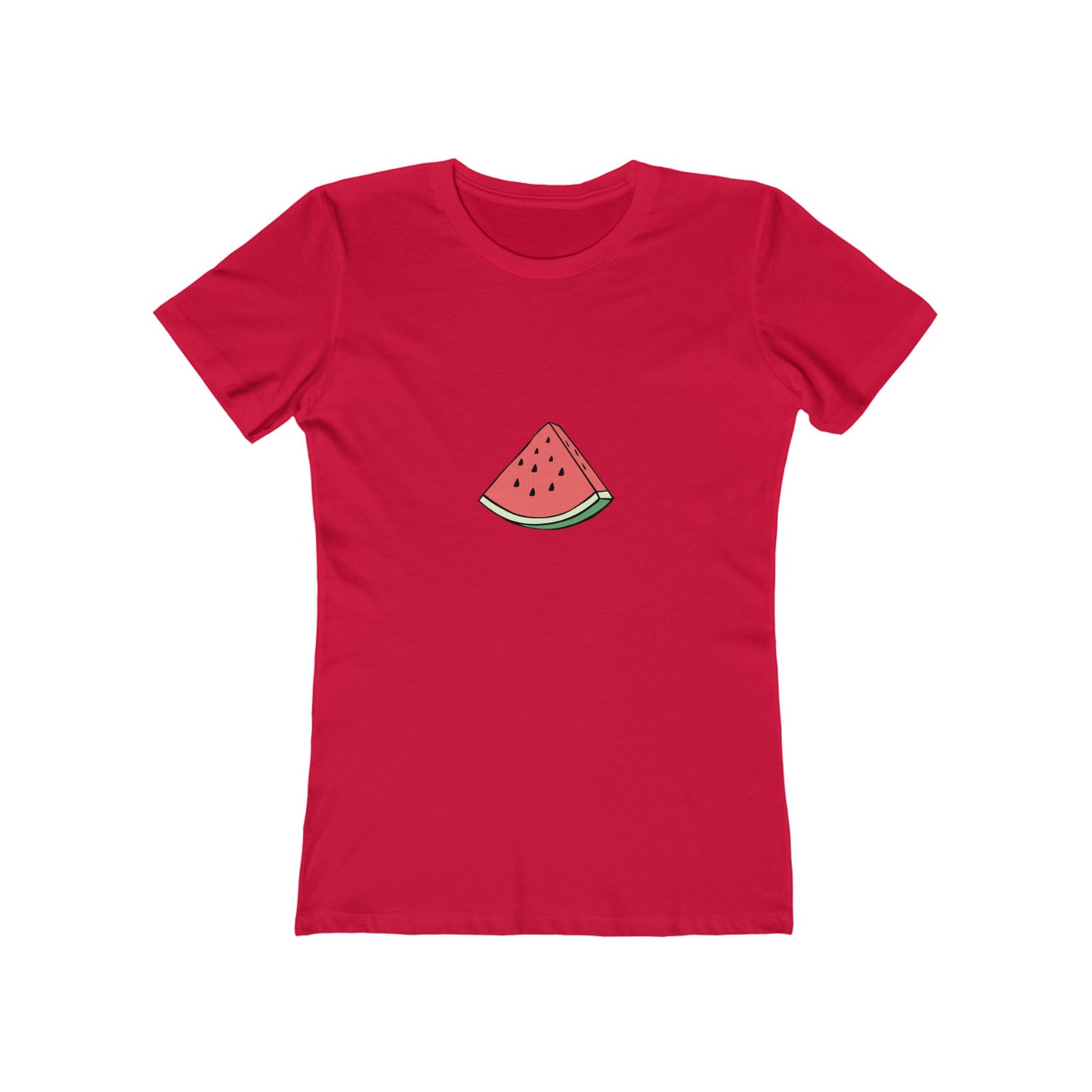 Watermelon Graphic Boyfriend Tee for Women - Casual Summer Style