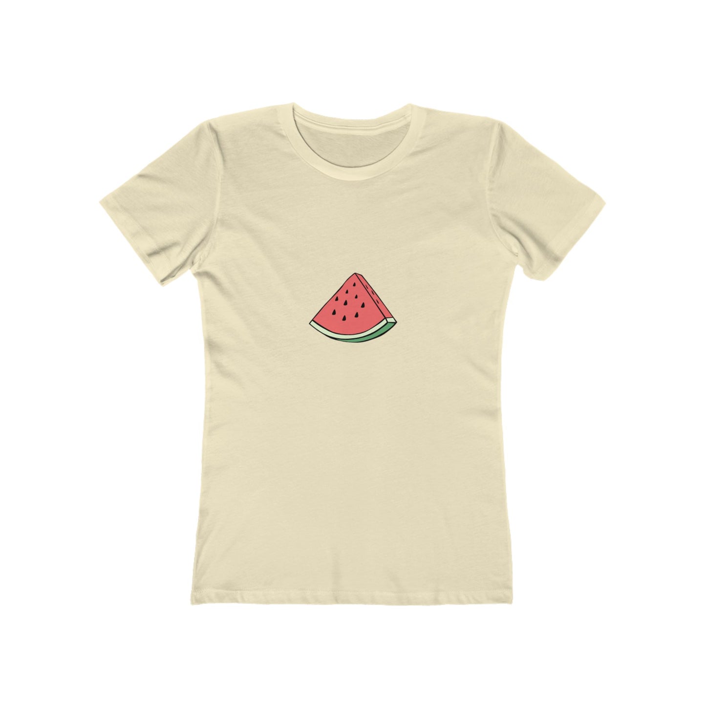 Watermelon Graphic Boyfriend Tee for Women - Casual Summer Style