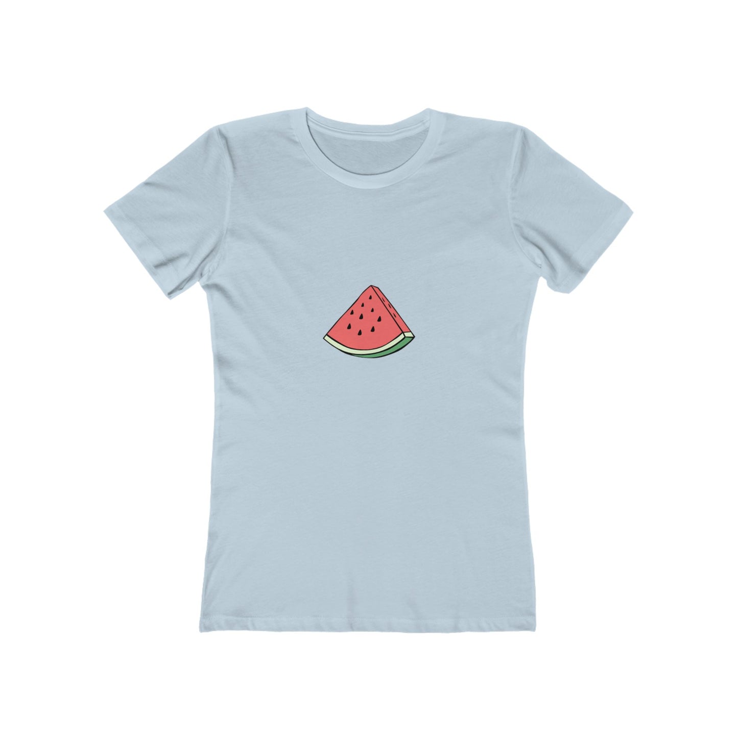 Watermelon Graphic Boyfriend Tee for Women - Casual Summer Style
