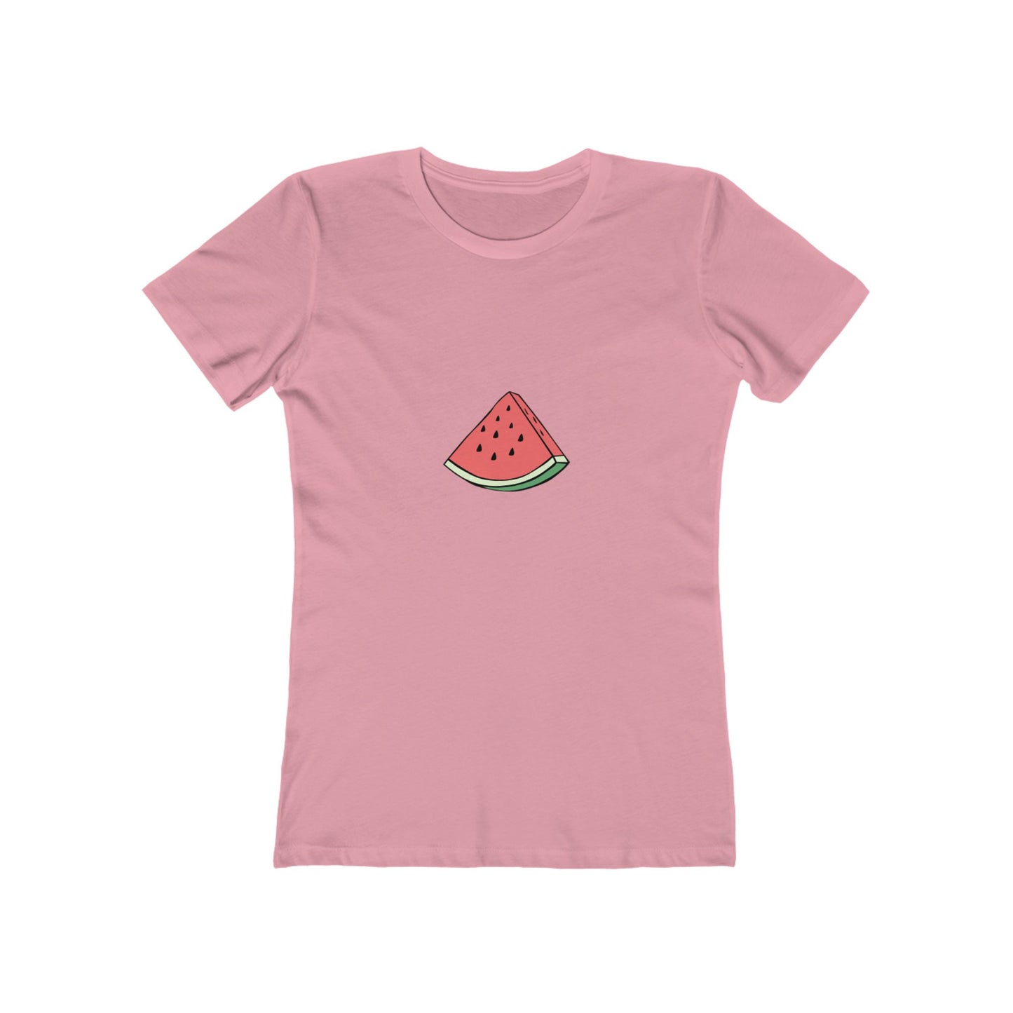 Watermelon Graphic Boyfriend Tee for Women - Casual Summer Style