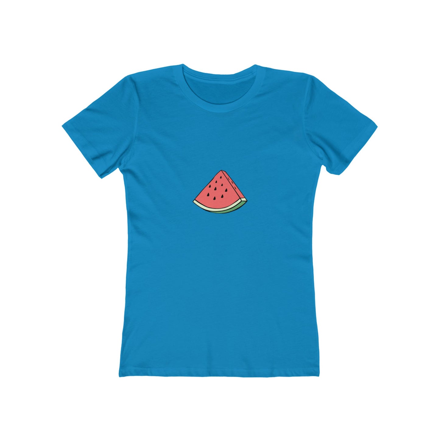 Watermelon Graphic Boyfriend Tee for Women - Casual Summer Style