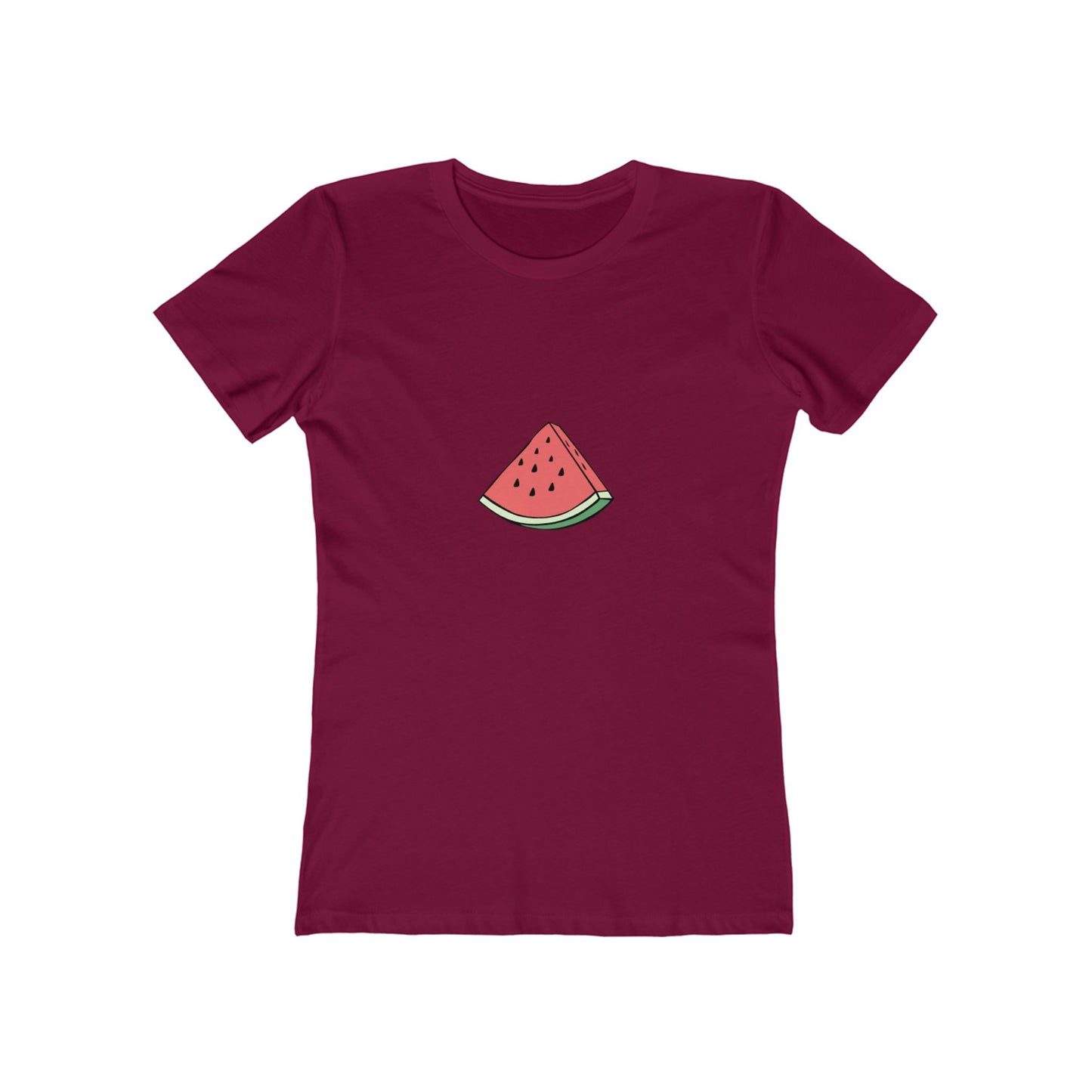 Watermelon Graphic Boyfriend Tee for Women - Casual Summer Style