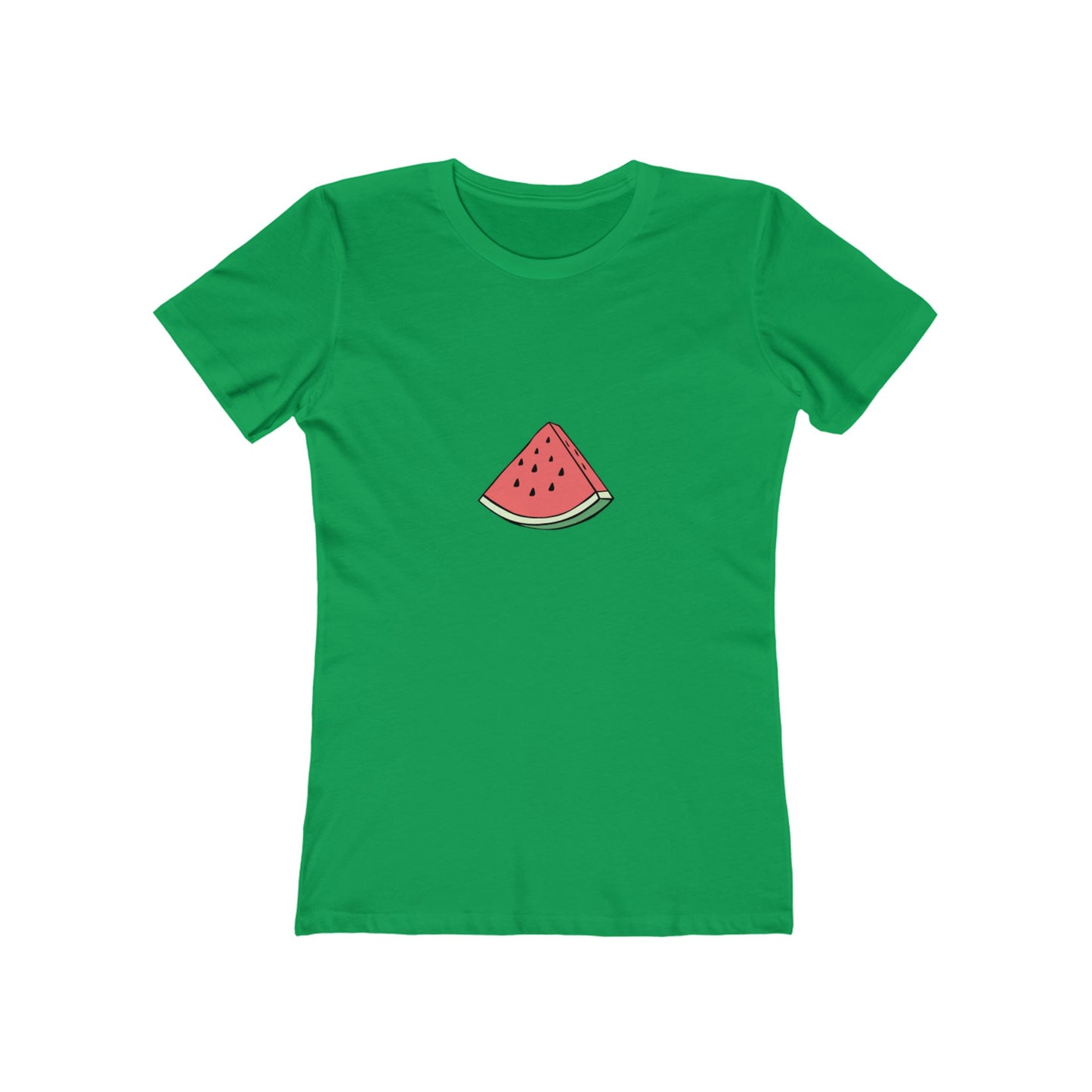 Watermelon Graphic Boyfriend Tee for Women - Casual Summer Style