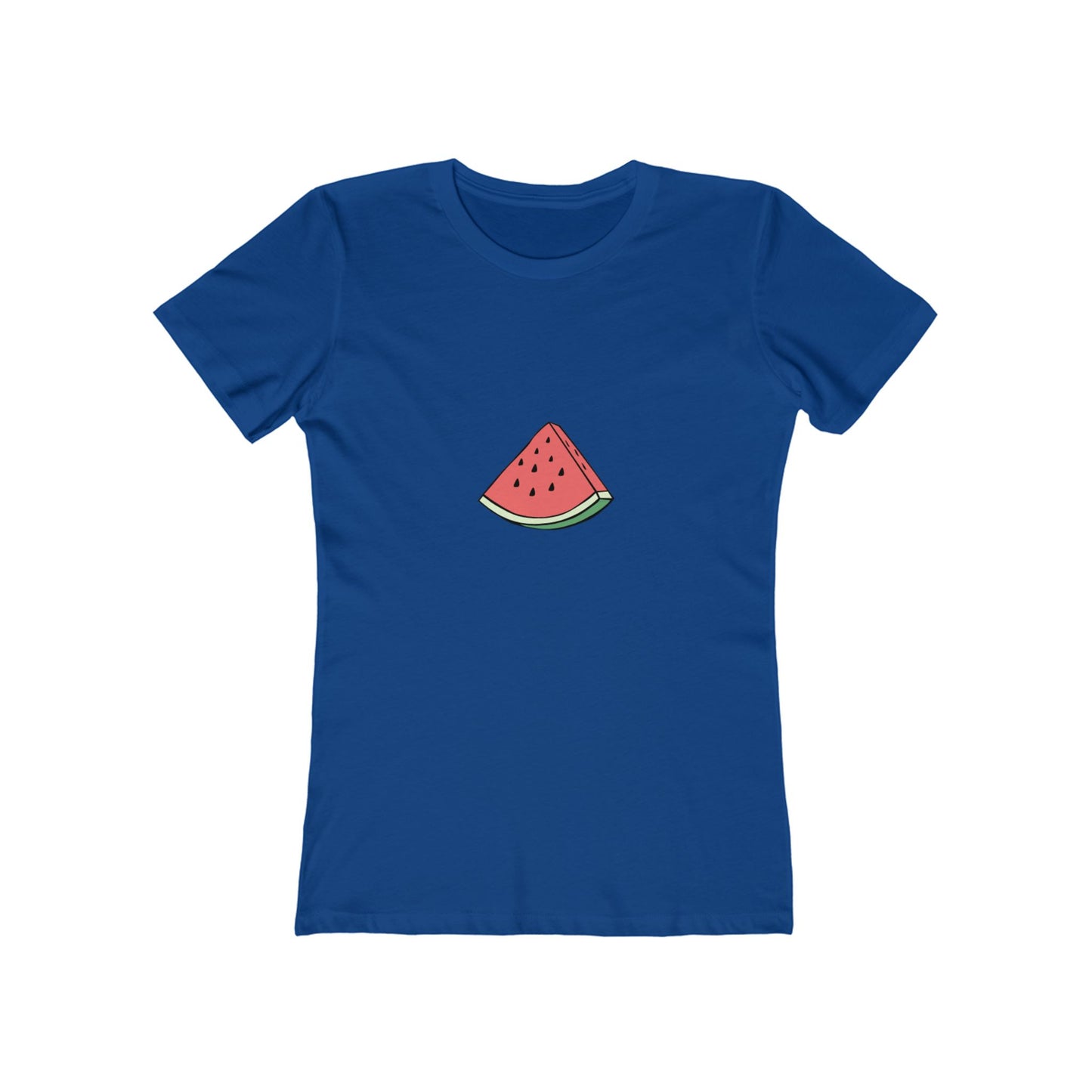 Watermelon Graphic Boyfriend Tee for Women - Casual Summer Style