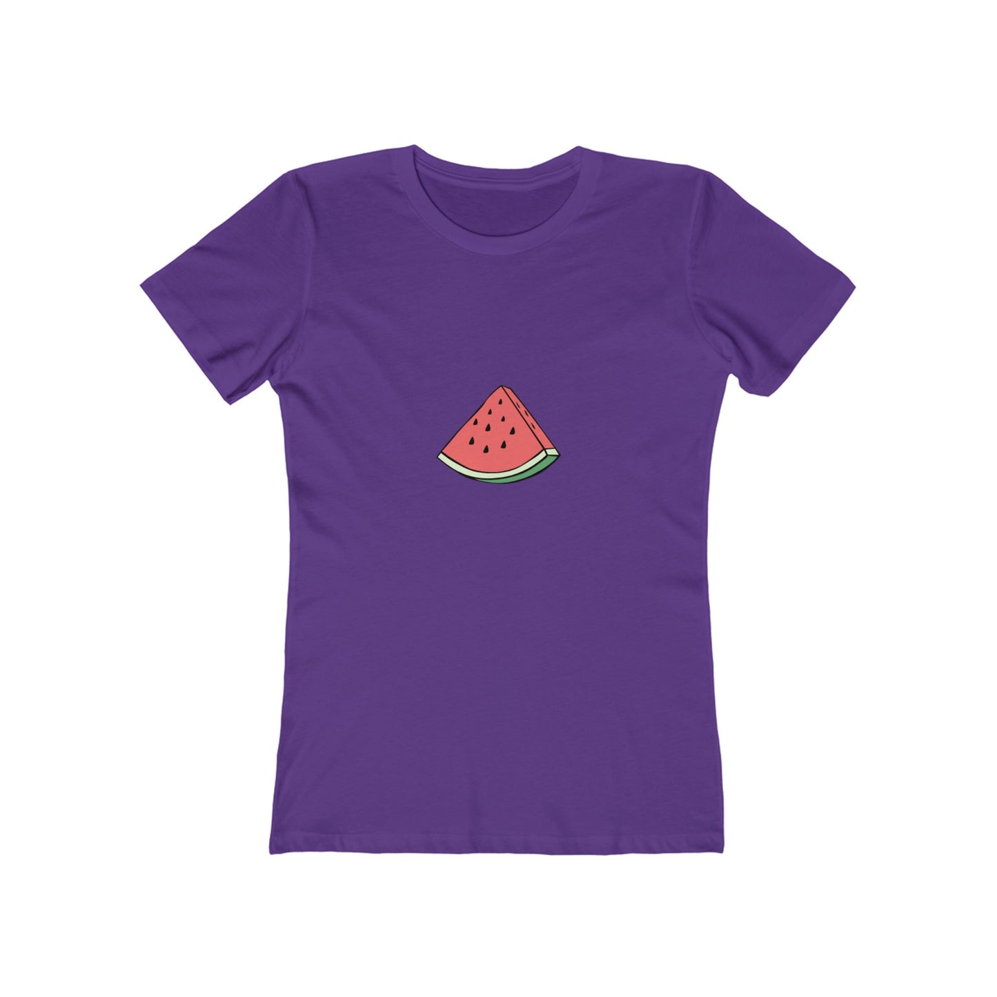 Watermelon Graphic Boyfriend Tee for Women - Casual Summer Style