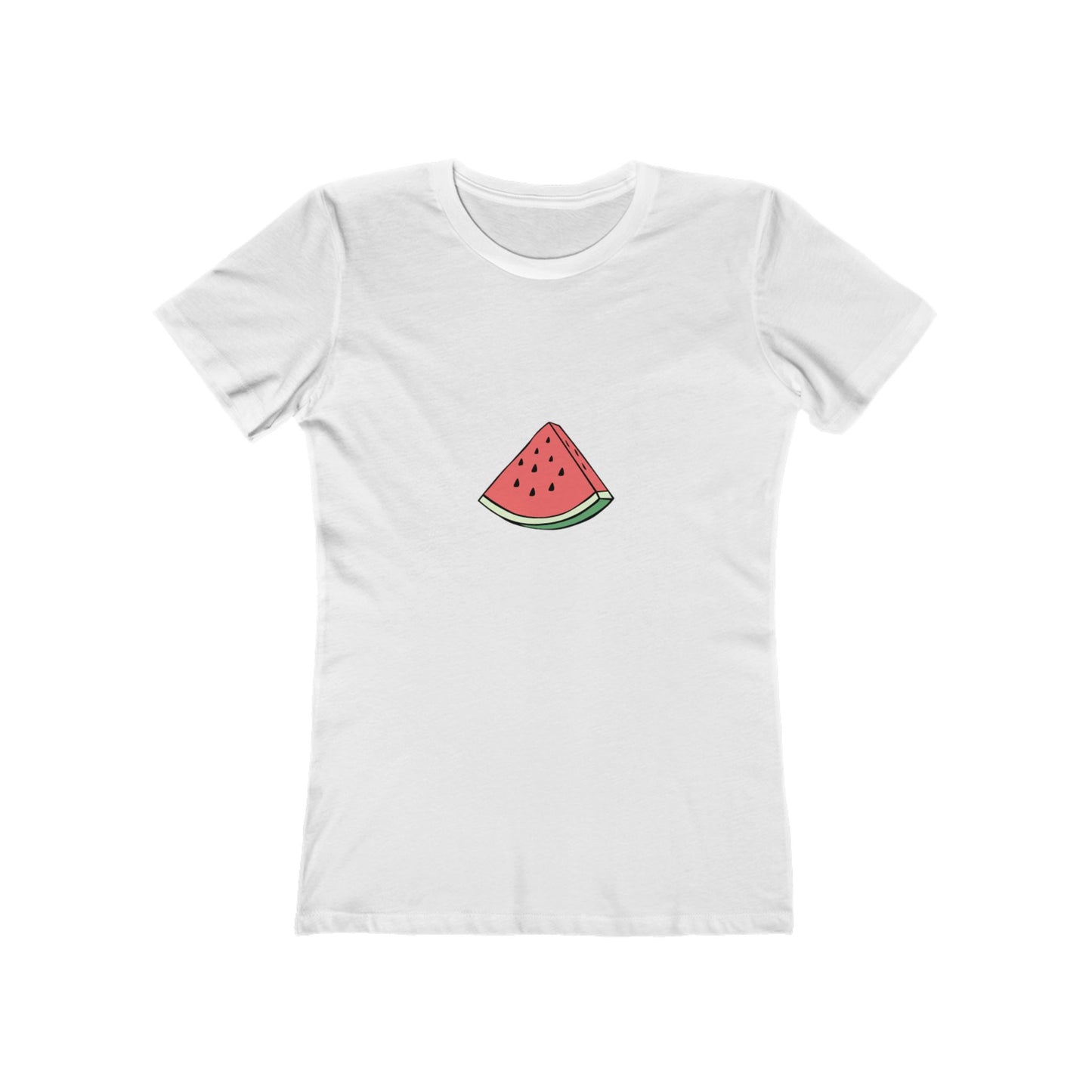Watermelon Graphic Boyfriend Tee for Women - Casual Summer Style