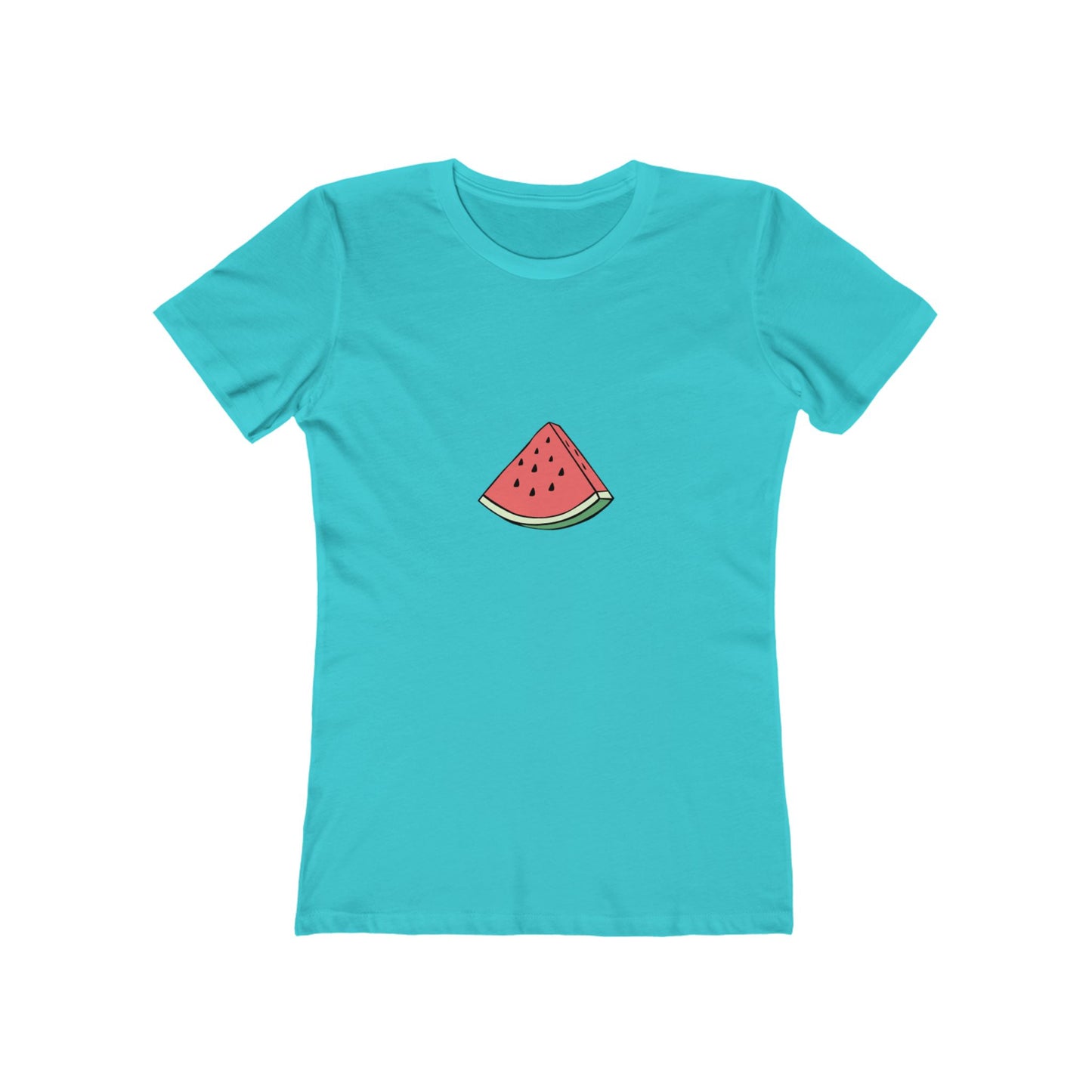Watermelon Graphic Boyfriend Tee for Women - Casual Summer Style