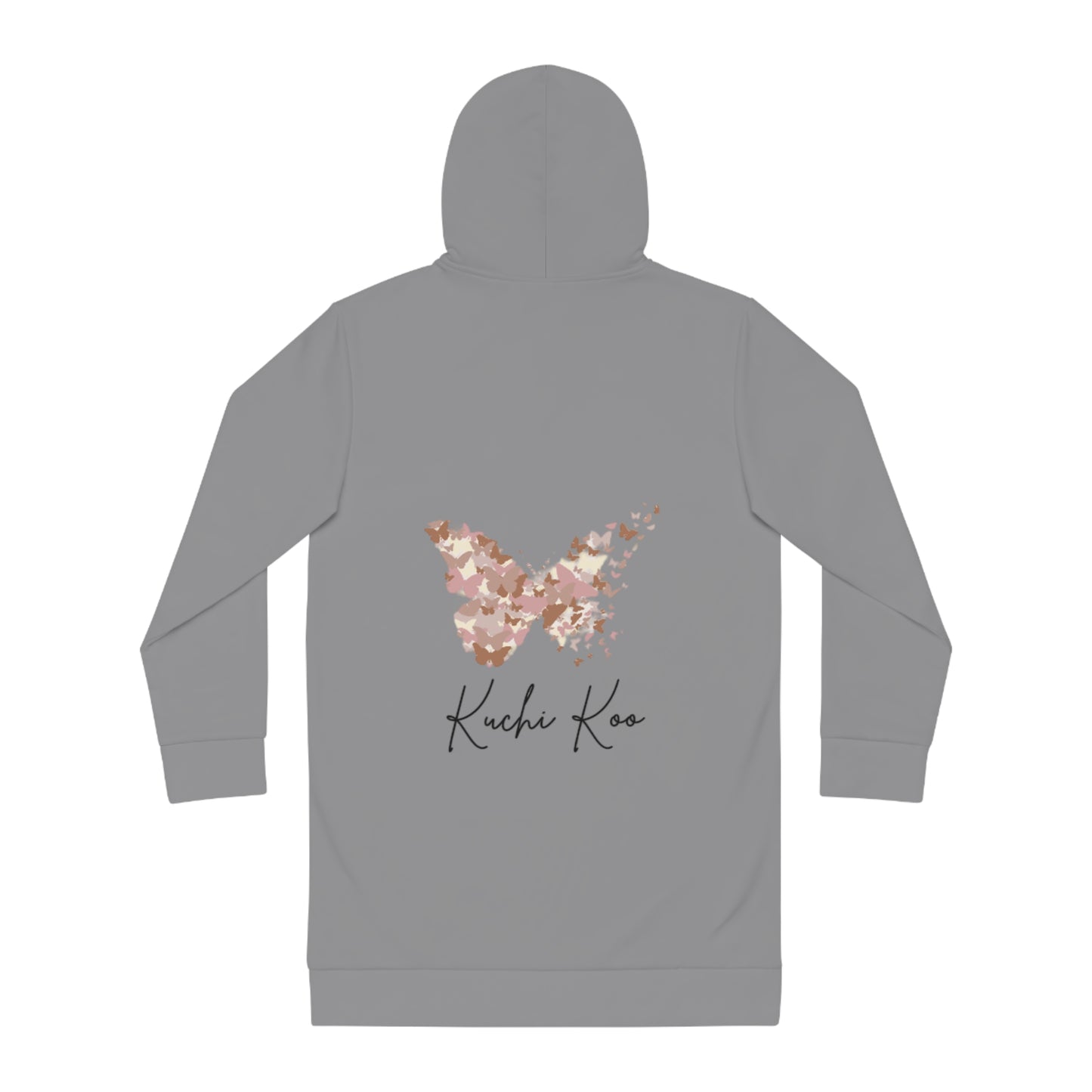 Women's Butterfly Graphic Hoodie Dress - Cozy Casual Fashion