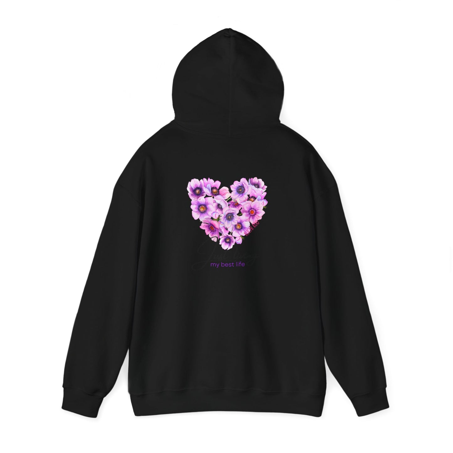 Floral Heart Unisex Hoodie - Cozy & Stylish Sweatshirt for Everyday Comfort