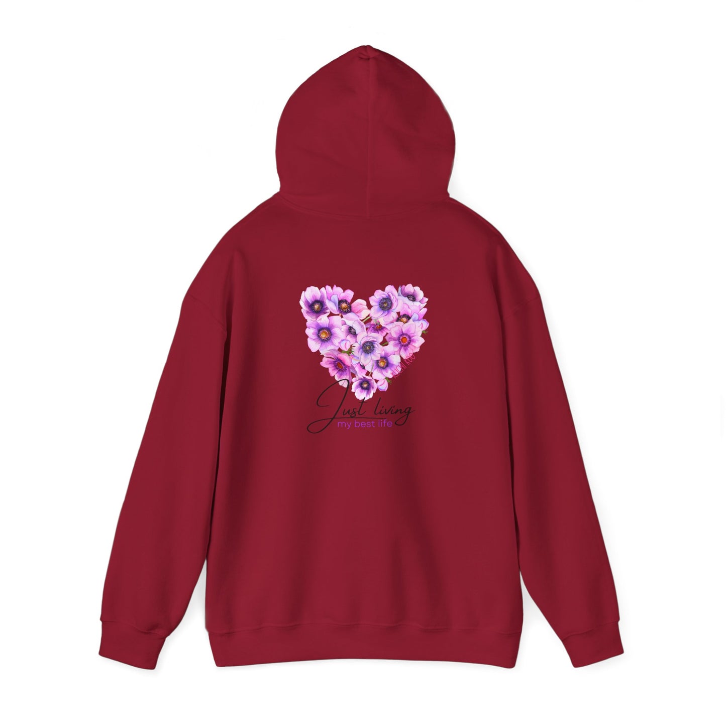 Floral Heart Unisex Hoodie - Cozy & Stylish Sweatshirt for Everyday Comfort