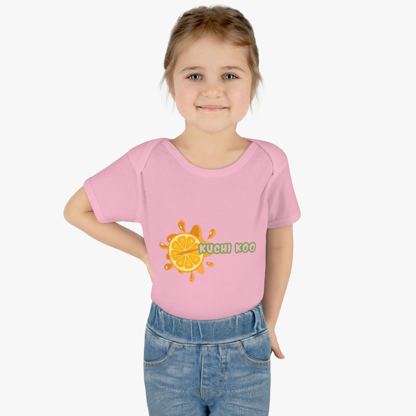 Kuchi Koo Citrus Infant Bodysuit - Cute Baby Rib Onesie