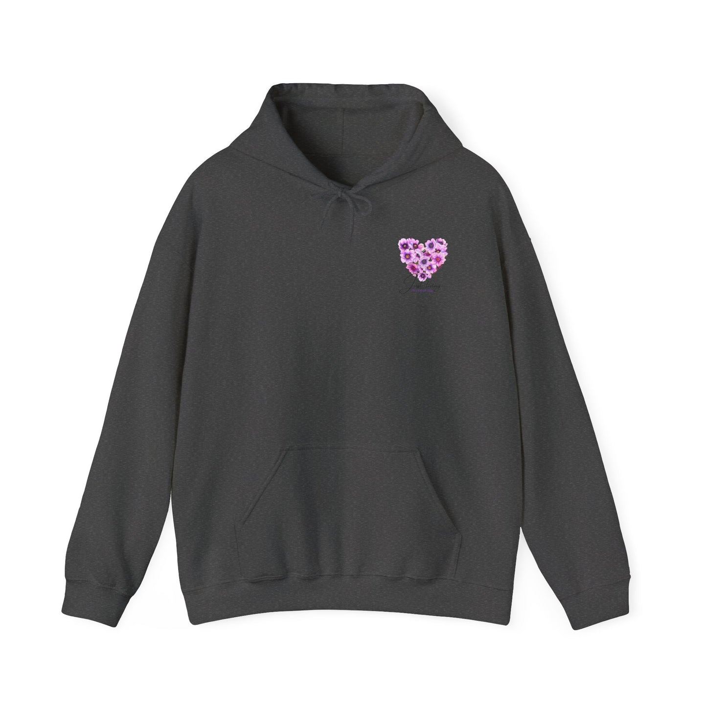 Floral Heart Unisex Hoodie - Cozy & Stylish Sweatshirt for Everyday Comfort