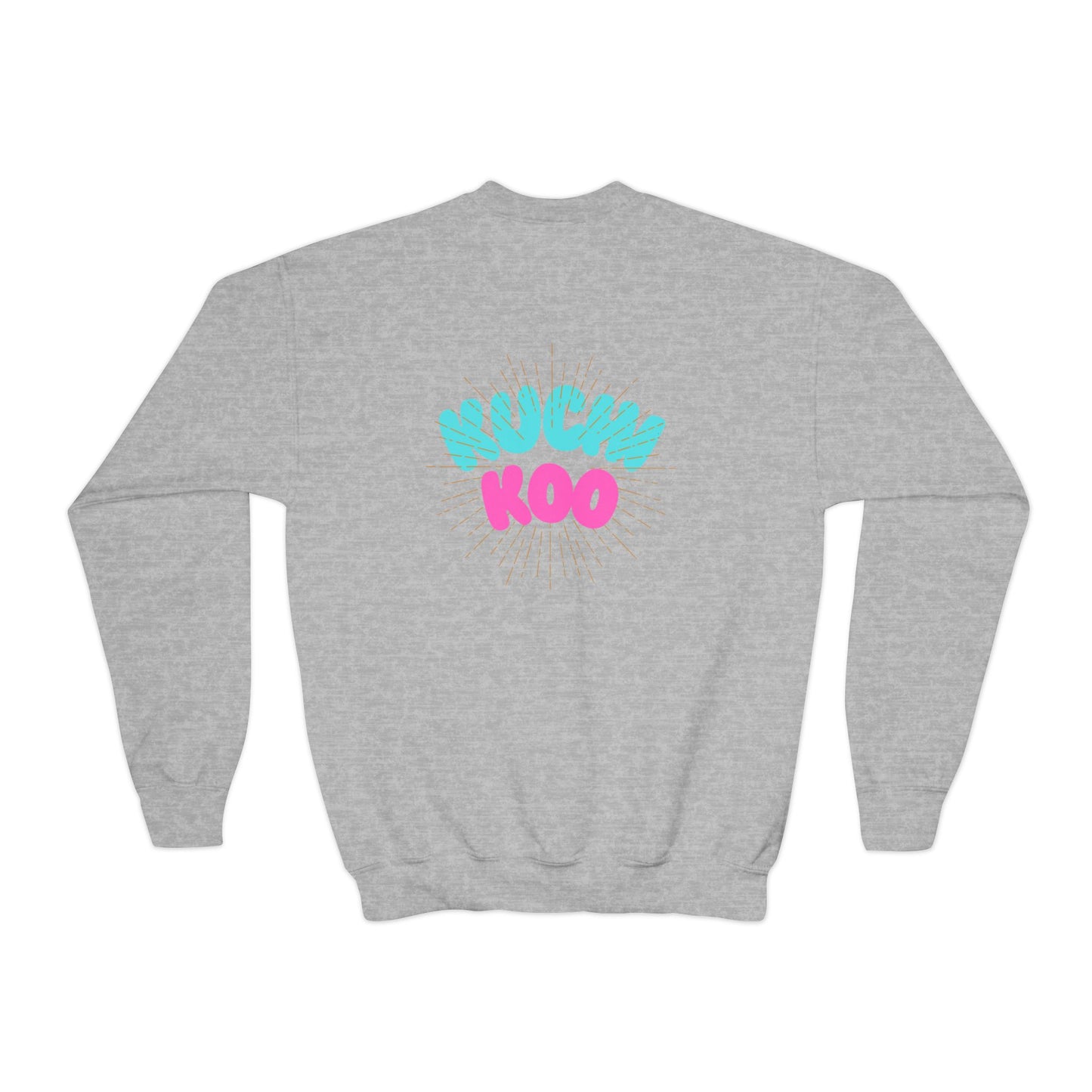 Youth Crewneck Sweatshirt - "Kucha Koo" Fun Graphic for Kids