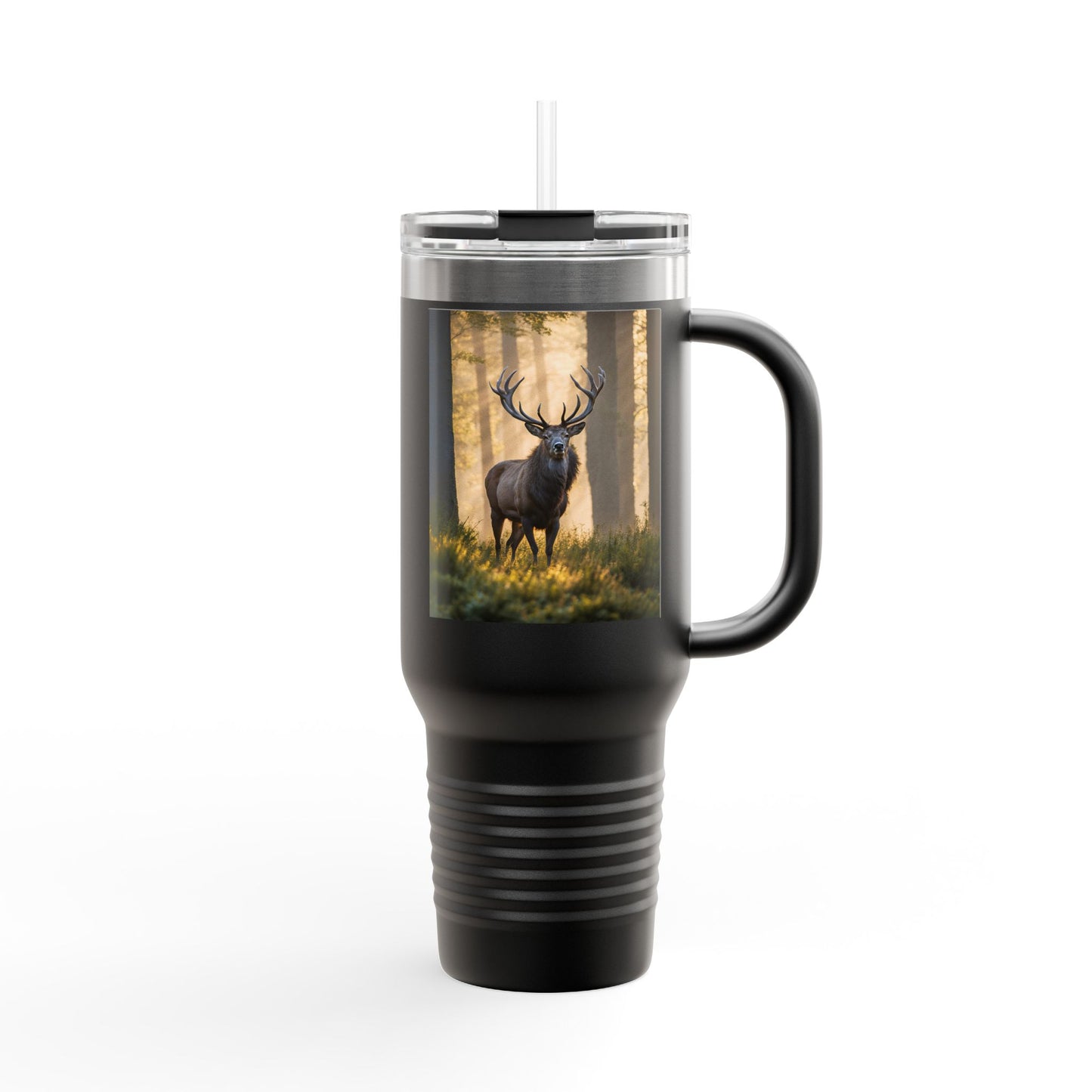 Wildlife Insulated Travel Mug - 40oz with Deer Design